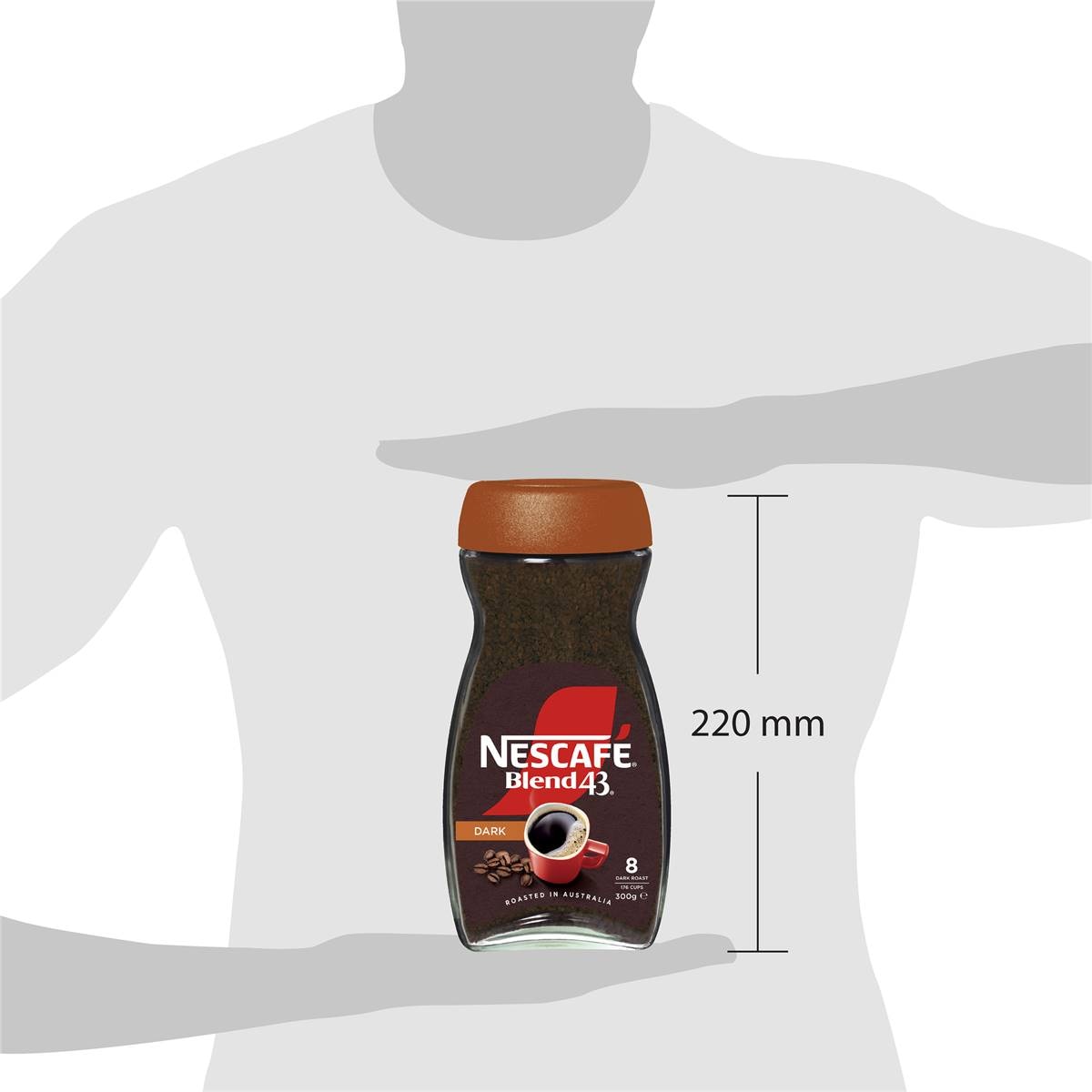 Nescafe Blend 43 Dark Roast Instant Coffee 300g Woolworths 5198