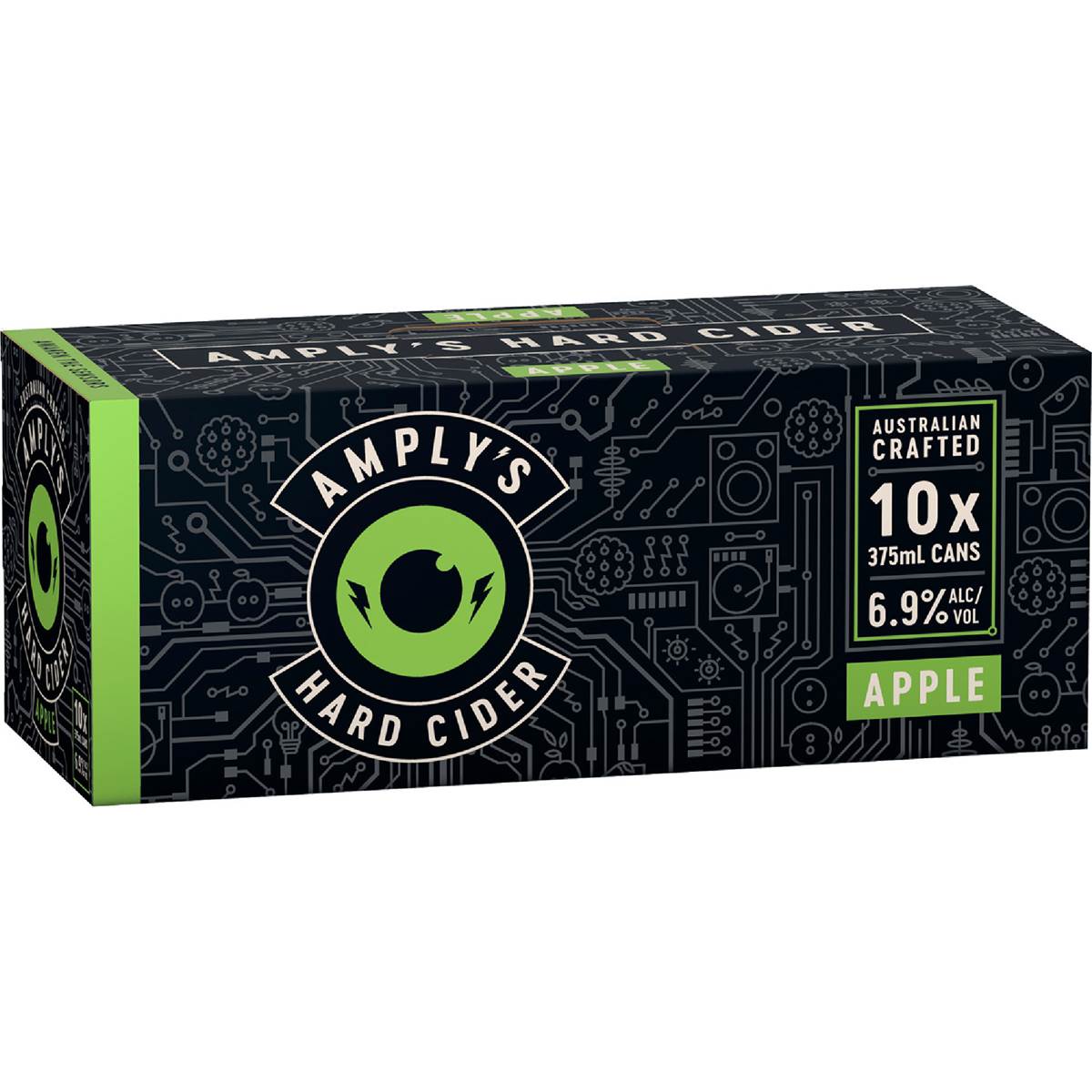 Amply's Hard Apple Cider Can 375mL x 10 pack