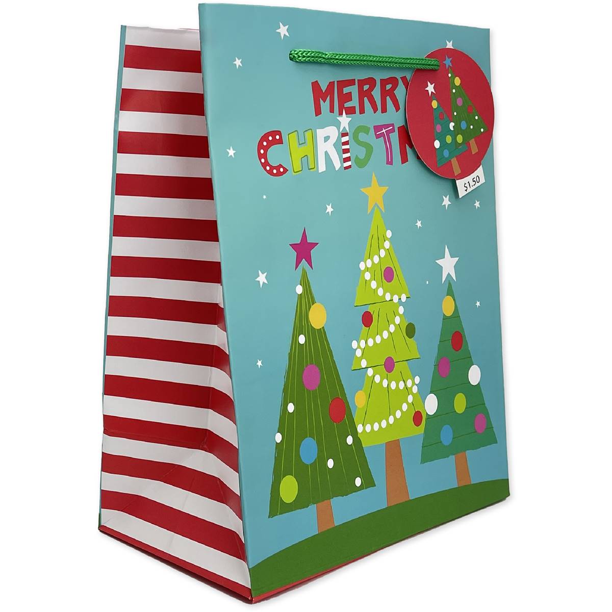 Christmas Bag Medium Tree Fun Each 