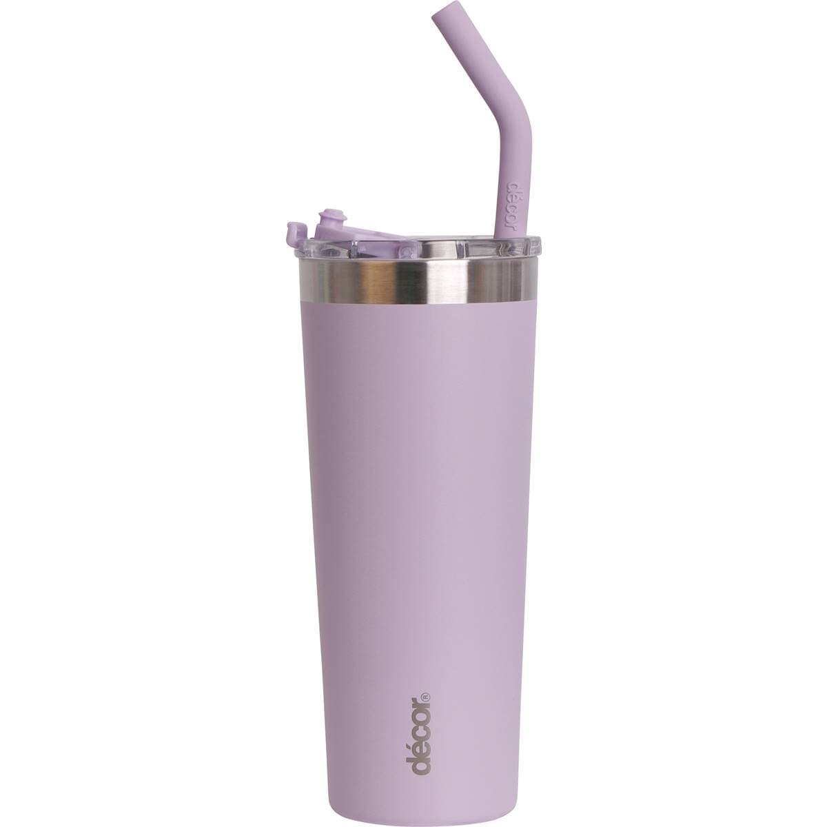 Decor Double Wall Smoothie & Coffee Tumbler 650ml Assorted Each