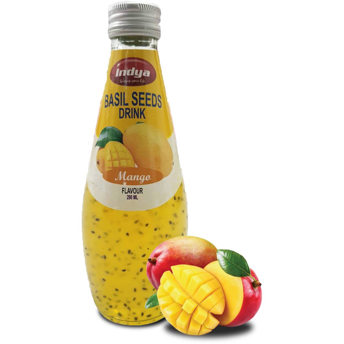 Indya Basil Seeds Drink Mango Flavour 290ml Woolworths