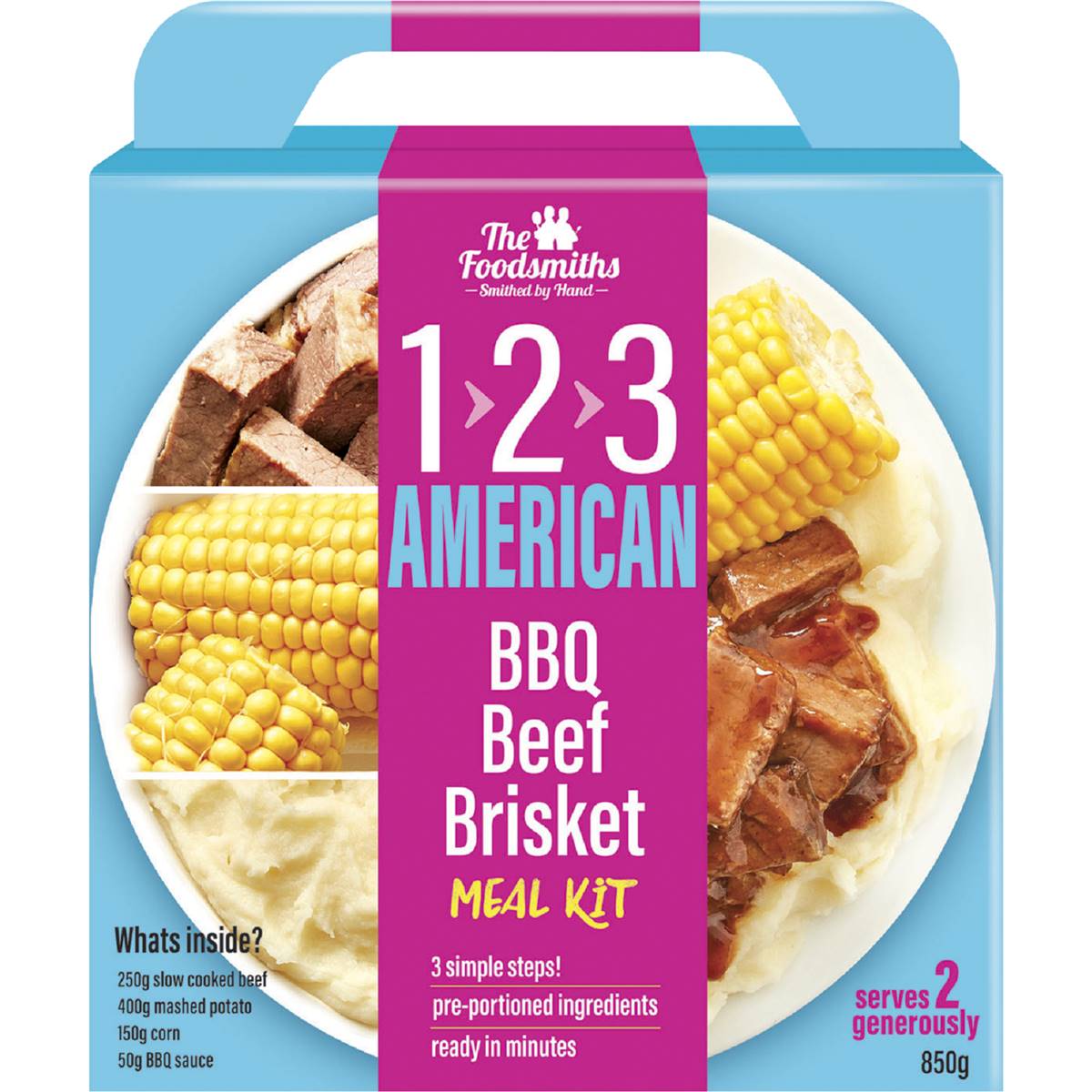 the-foodsmiths-123-meal-kits-american-bbq-chilled-meal-850g-woolworths