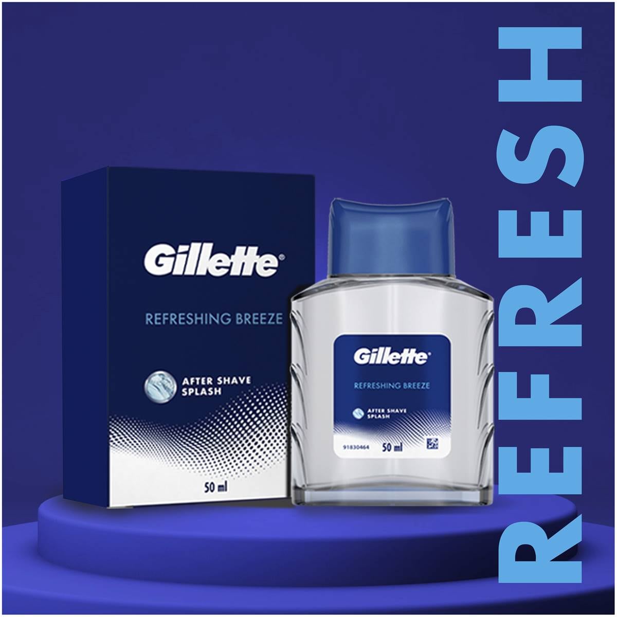 Gillette After Shave Splash Refreshing Breeze 50ml Woolworths