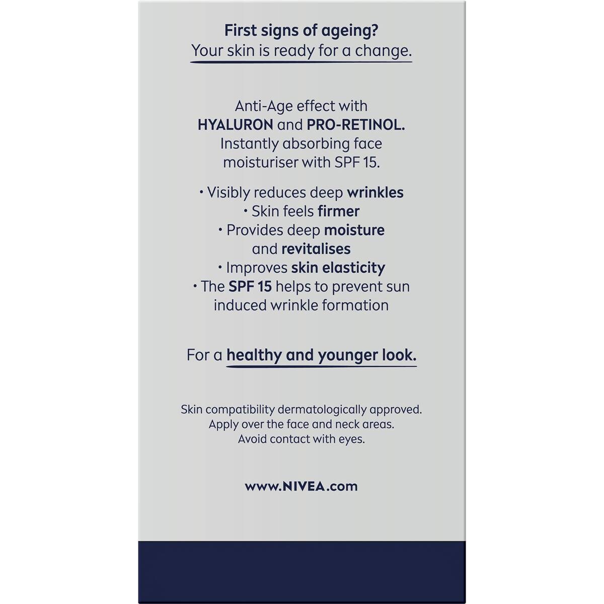 Nivea Men Anti Age Face Moisturiser With Hyaluronic Acid 50ml Woolworths