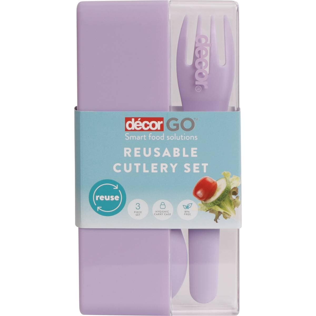 Decor Go Reusable Cutlery Set Assorted 4 Pack Woolworths