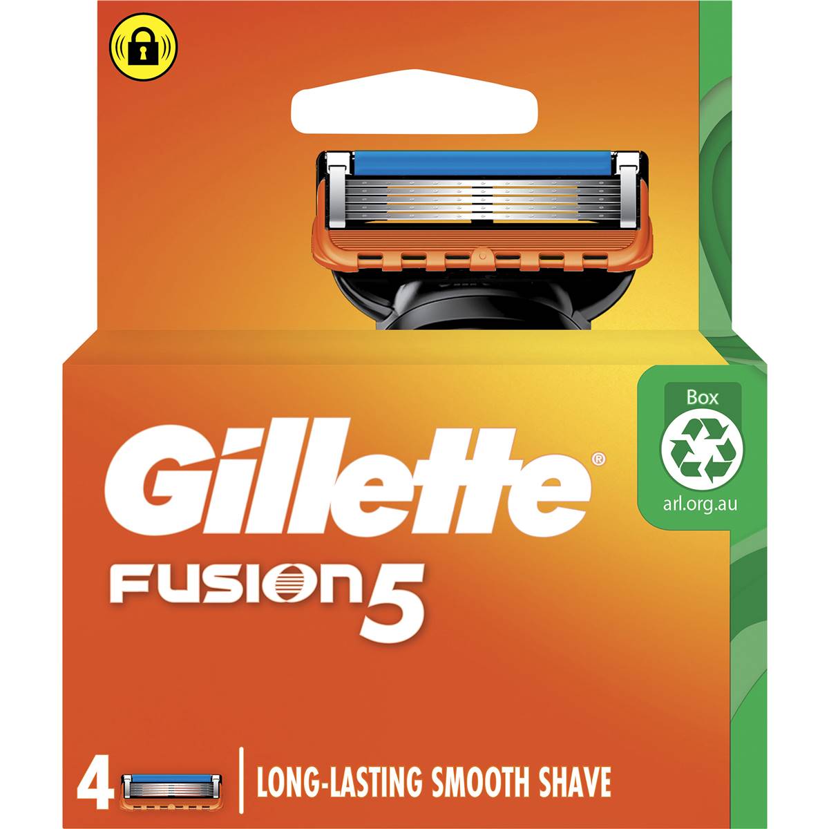 Gillette Fusion 5 Manual Mens Razor Blades 4 Pack Woolworths