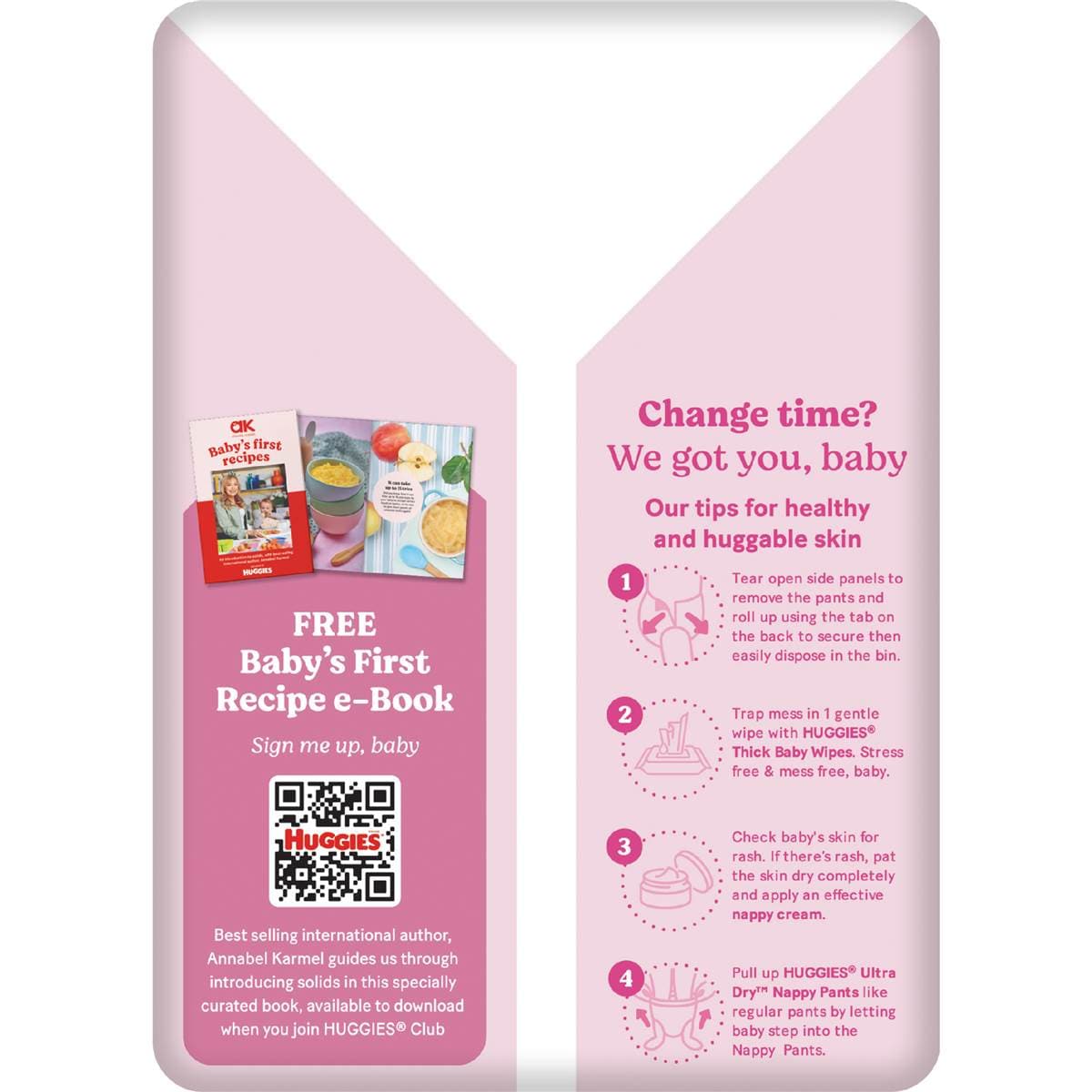 Huggies Ultra Dry Nappy Pants Girls Size 3 (612kg) 36 Pack Woolworths