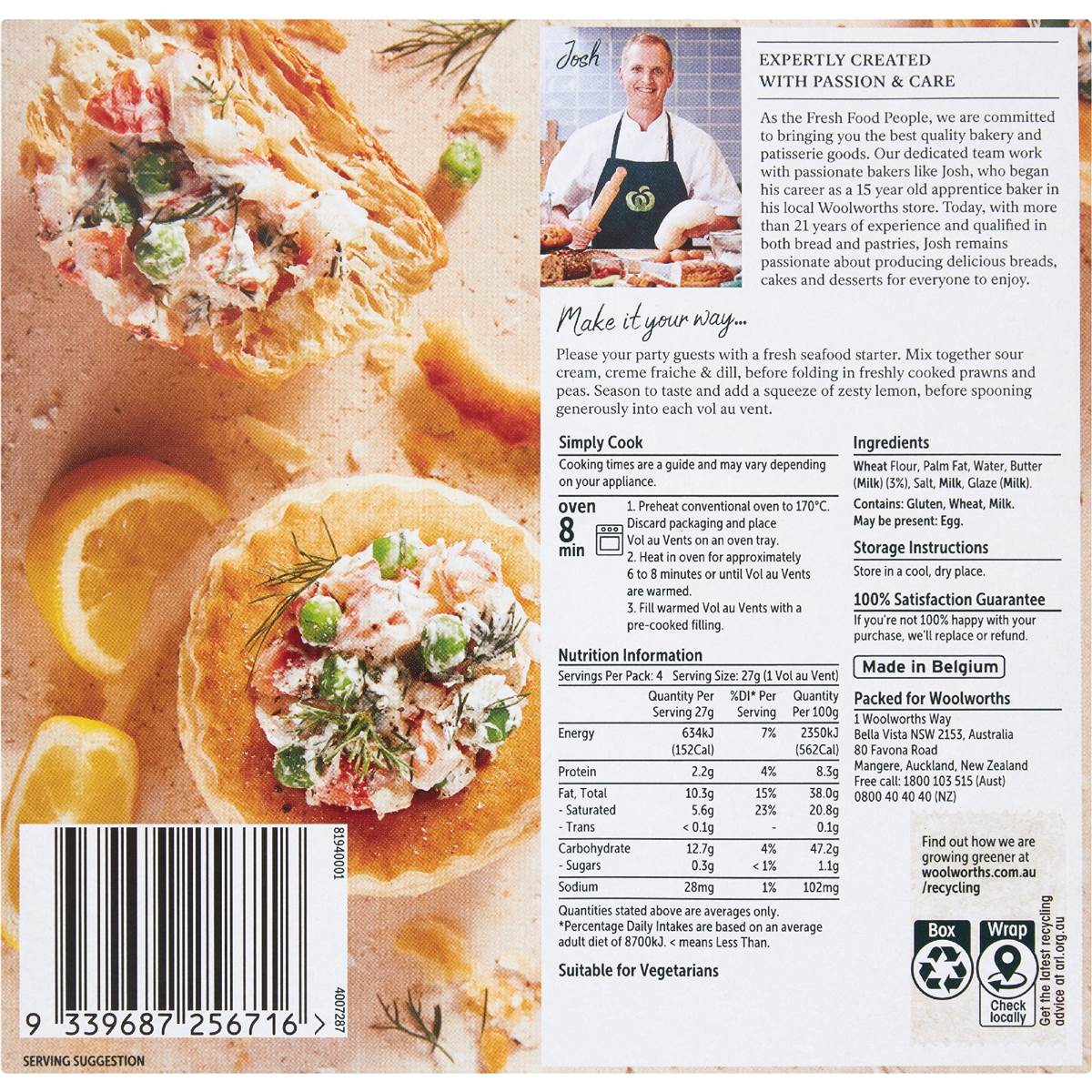 Woolworths Vol Au Vents 4 Pack Woolworths Woolworths Vol Au Vents 4 Pack Woolworths