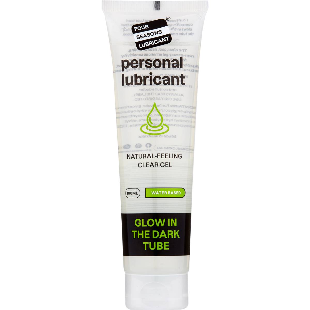 Four Seasons Lubricants Glow In The Dark Tube 100ml Woolworths