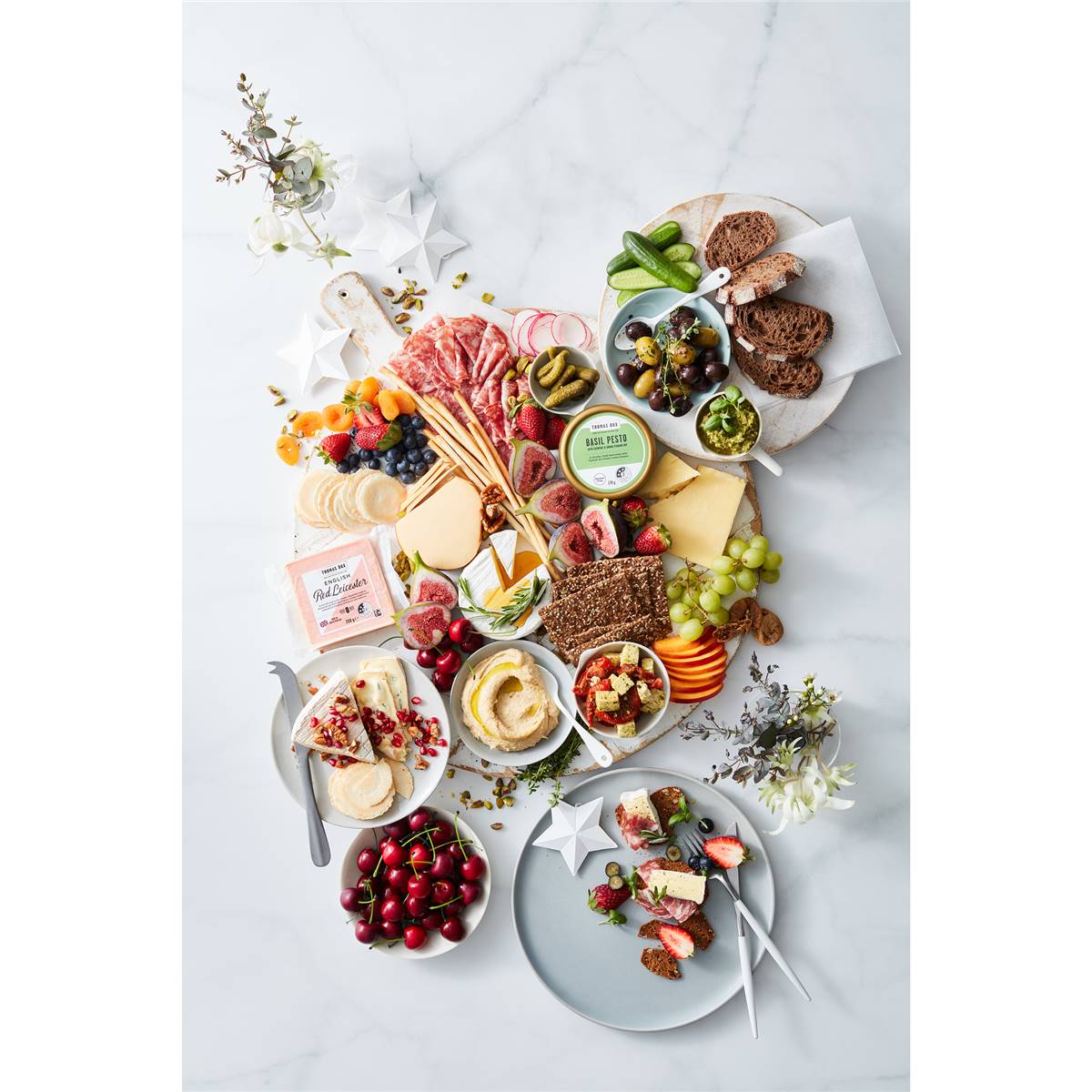 Thomas Dux Basil Pesto With Grana Padano & Roasted Cashews Dip 170g Woolworths