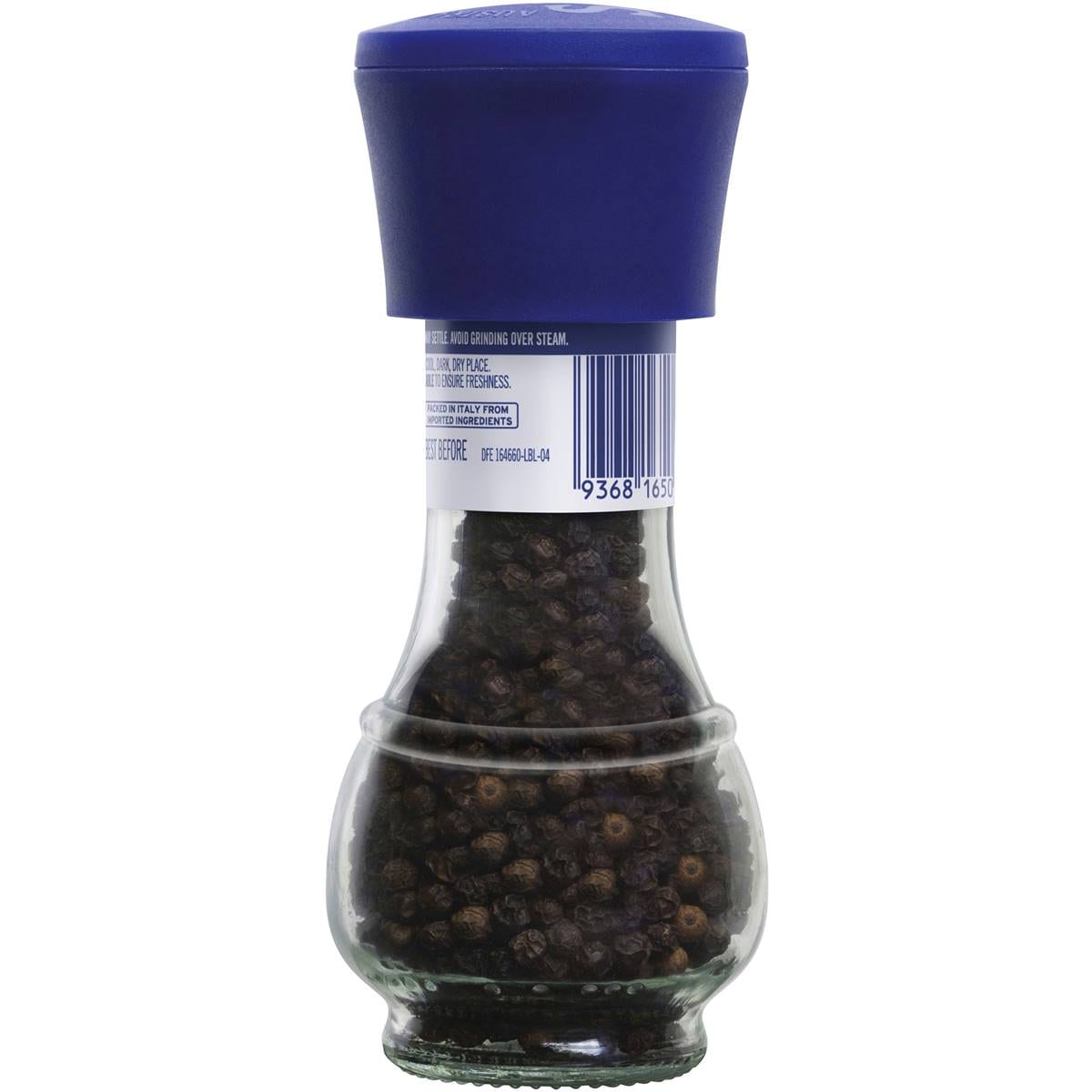 Saxa Pepper Grinder Black Peppercorn 45g Woolworths