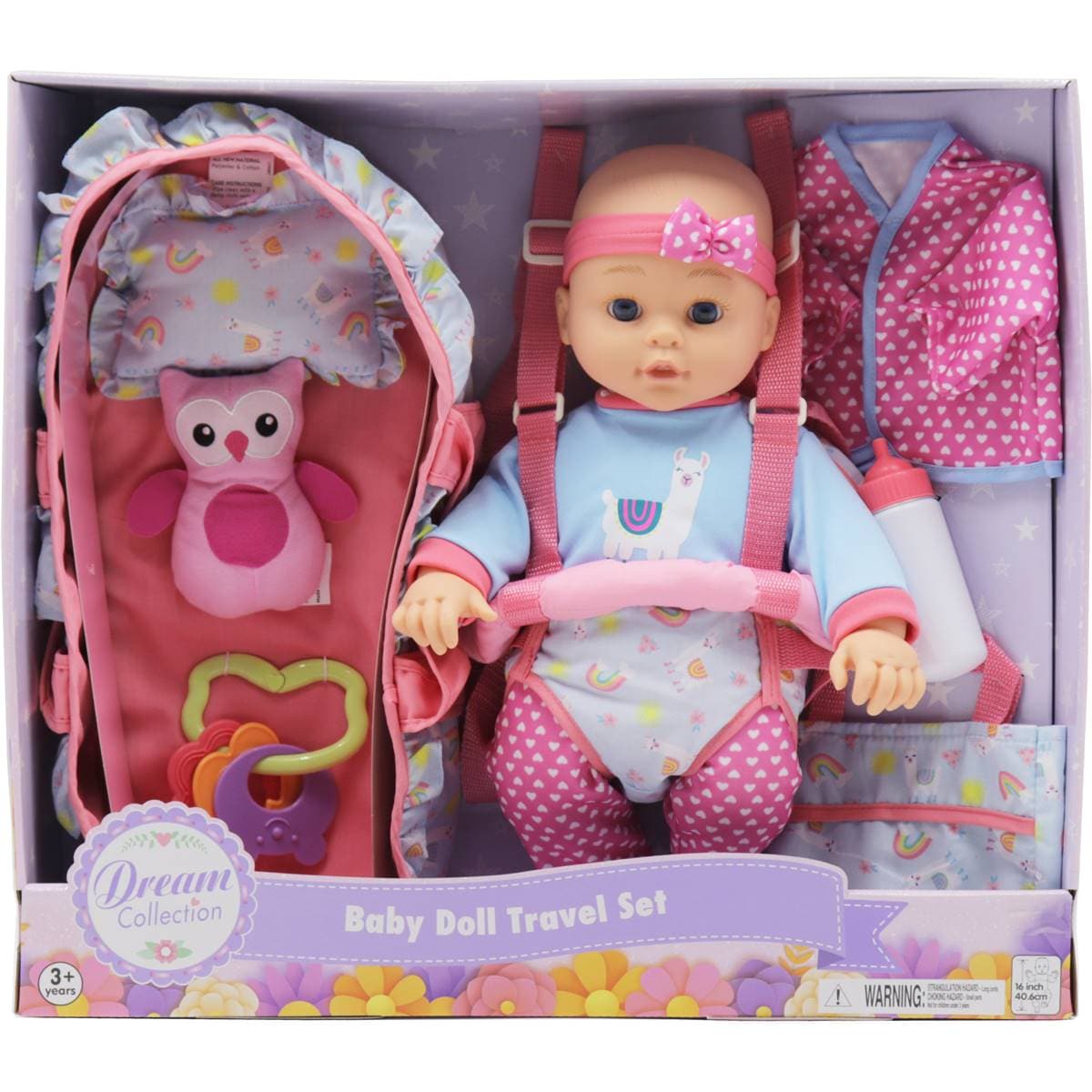 Woolworths Baby Doll Travel Set Assorted Each Woolworths