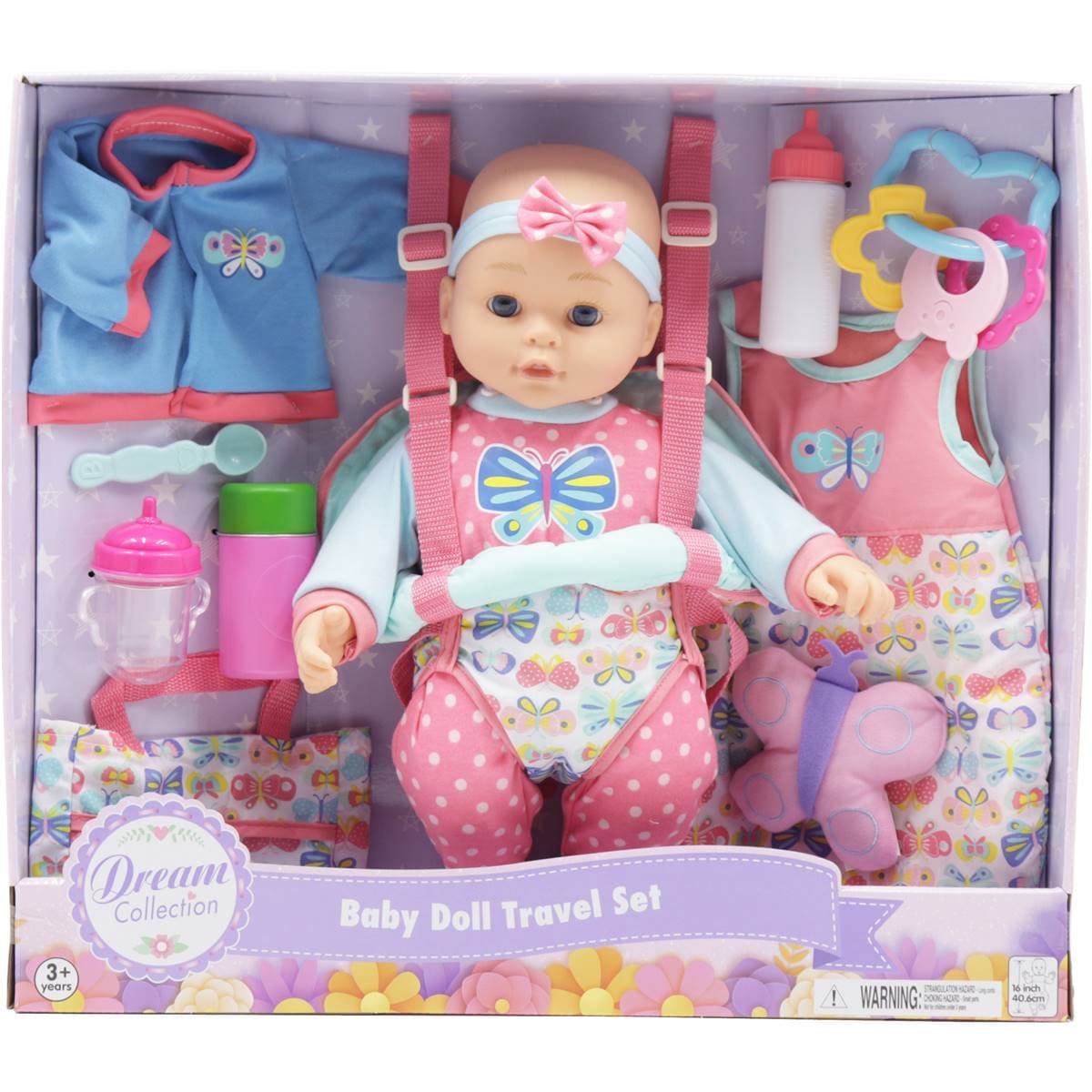 Woolworths Baby Doll Travel Set Assorted Each Woolworths
