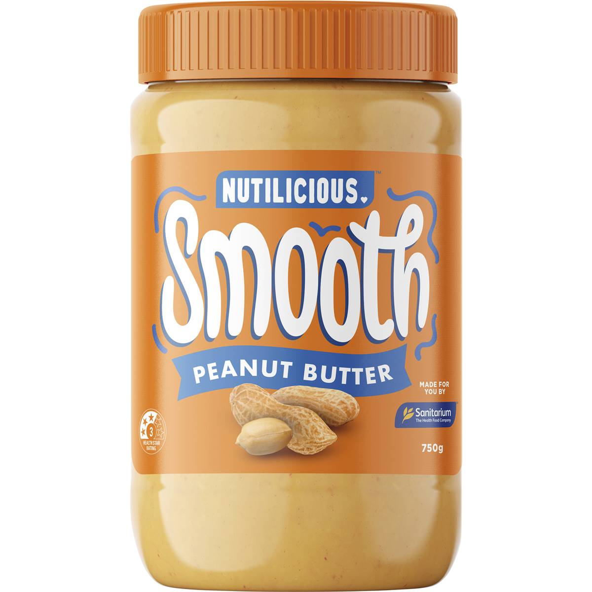 Sanitarium Nutilicious Smooth Peanut Butter 750g | Woolworths