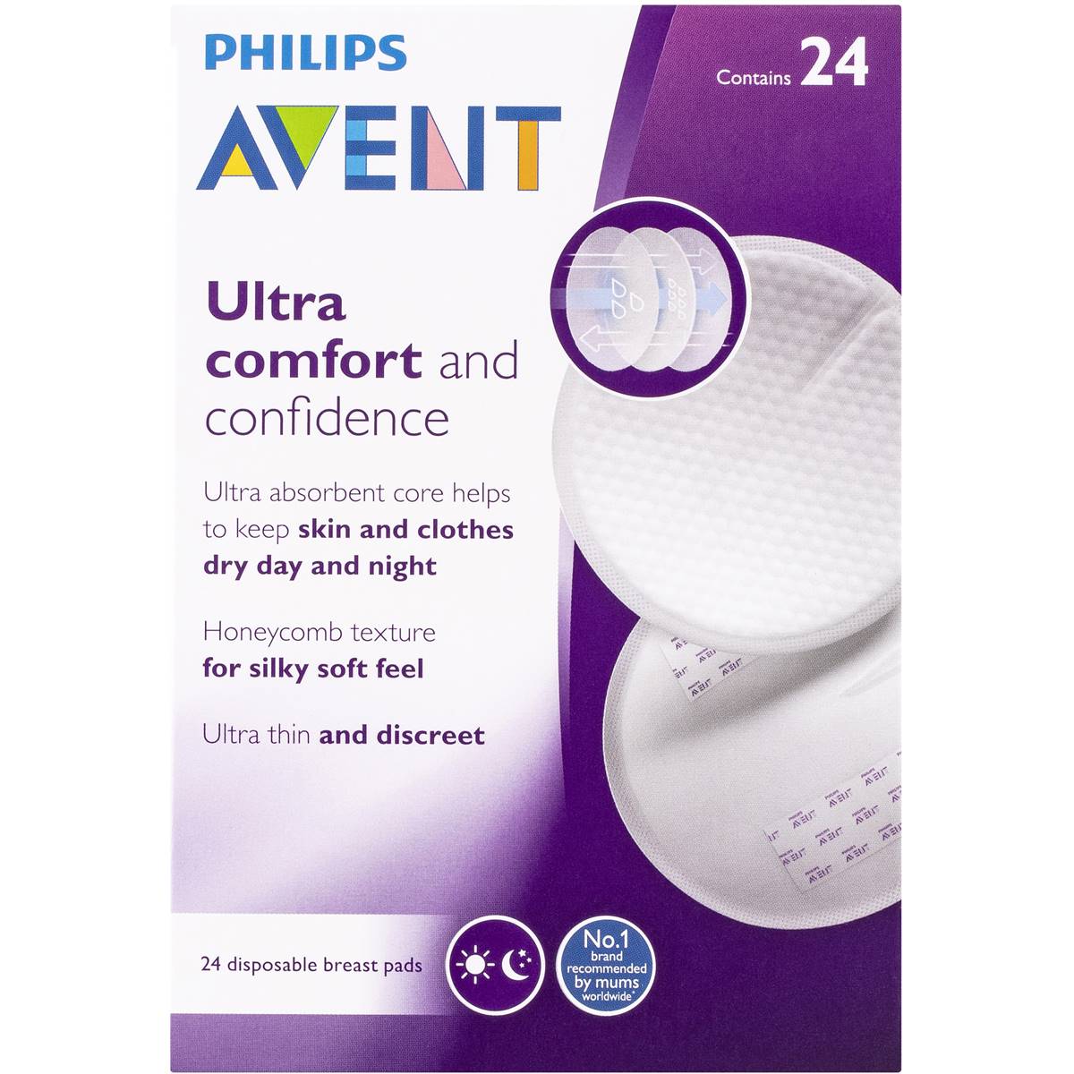 Avent Disposable Breast Pads 24 Pack Woolworths