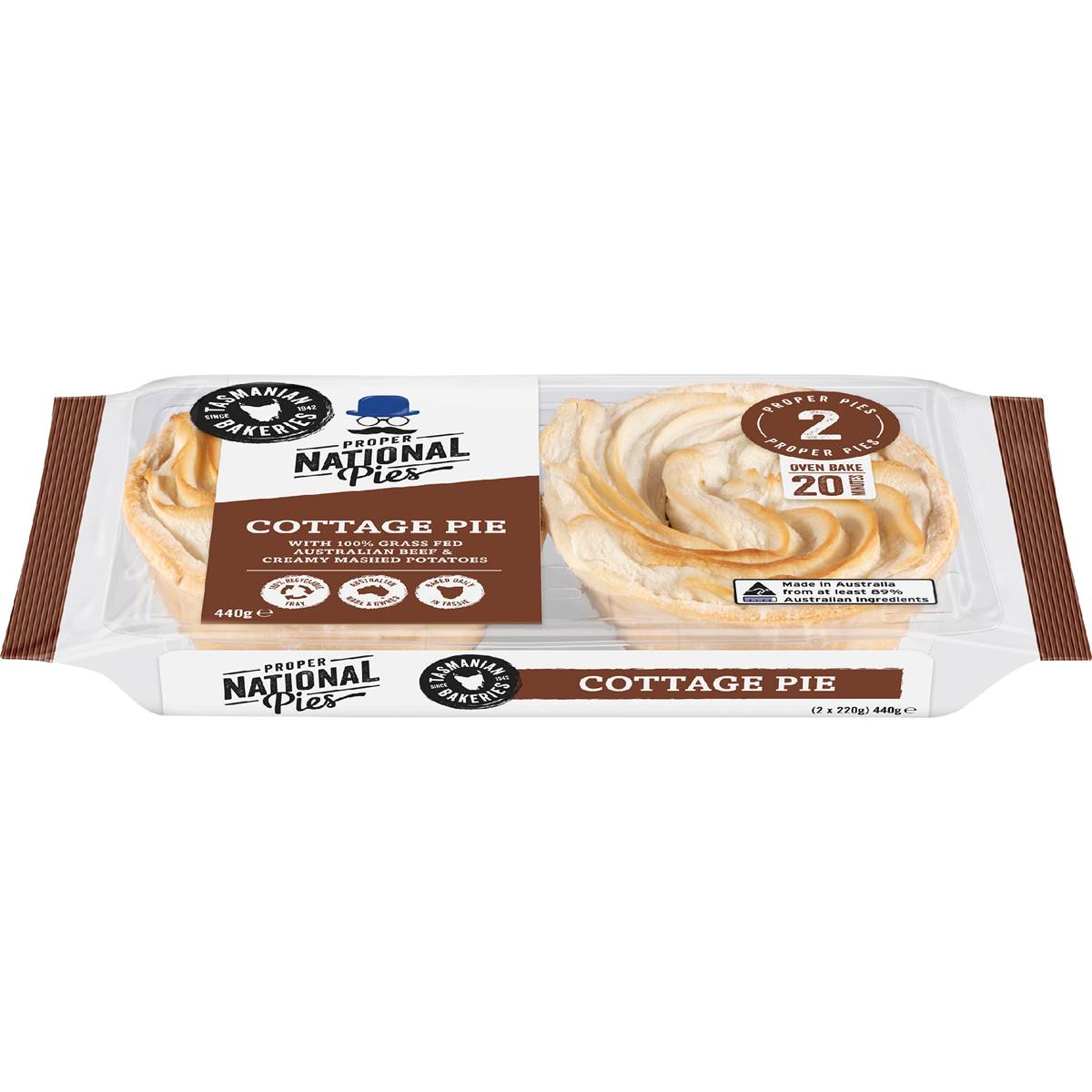 National Pies Meat Pie Cottage 2 Pack Woolworths