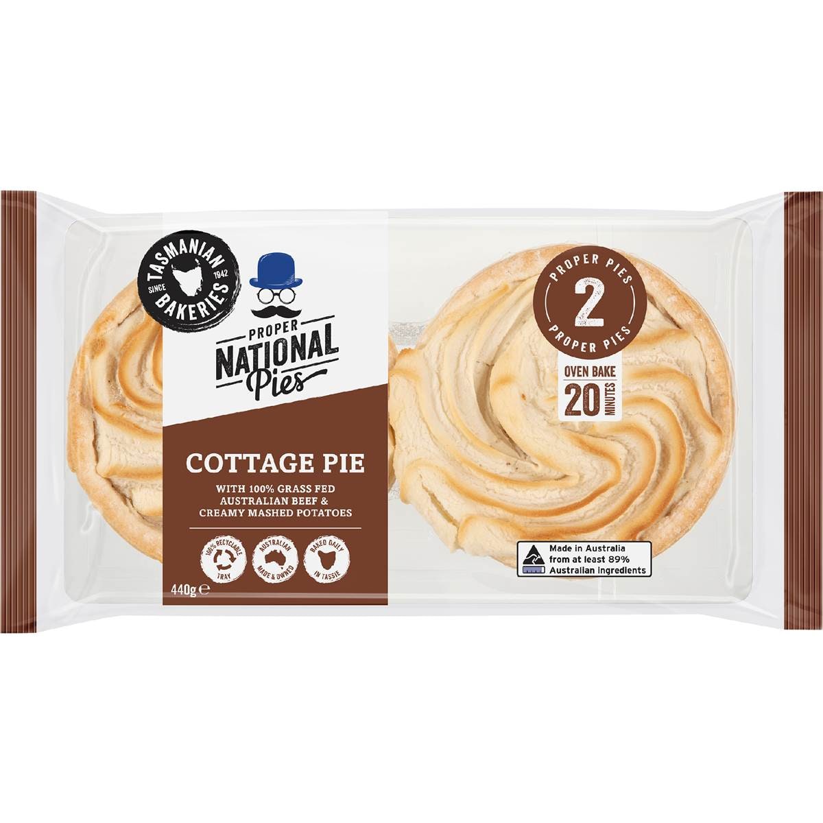 National Pies Meat Pie Cottage 2 Pack Woolworths