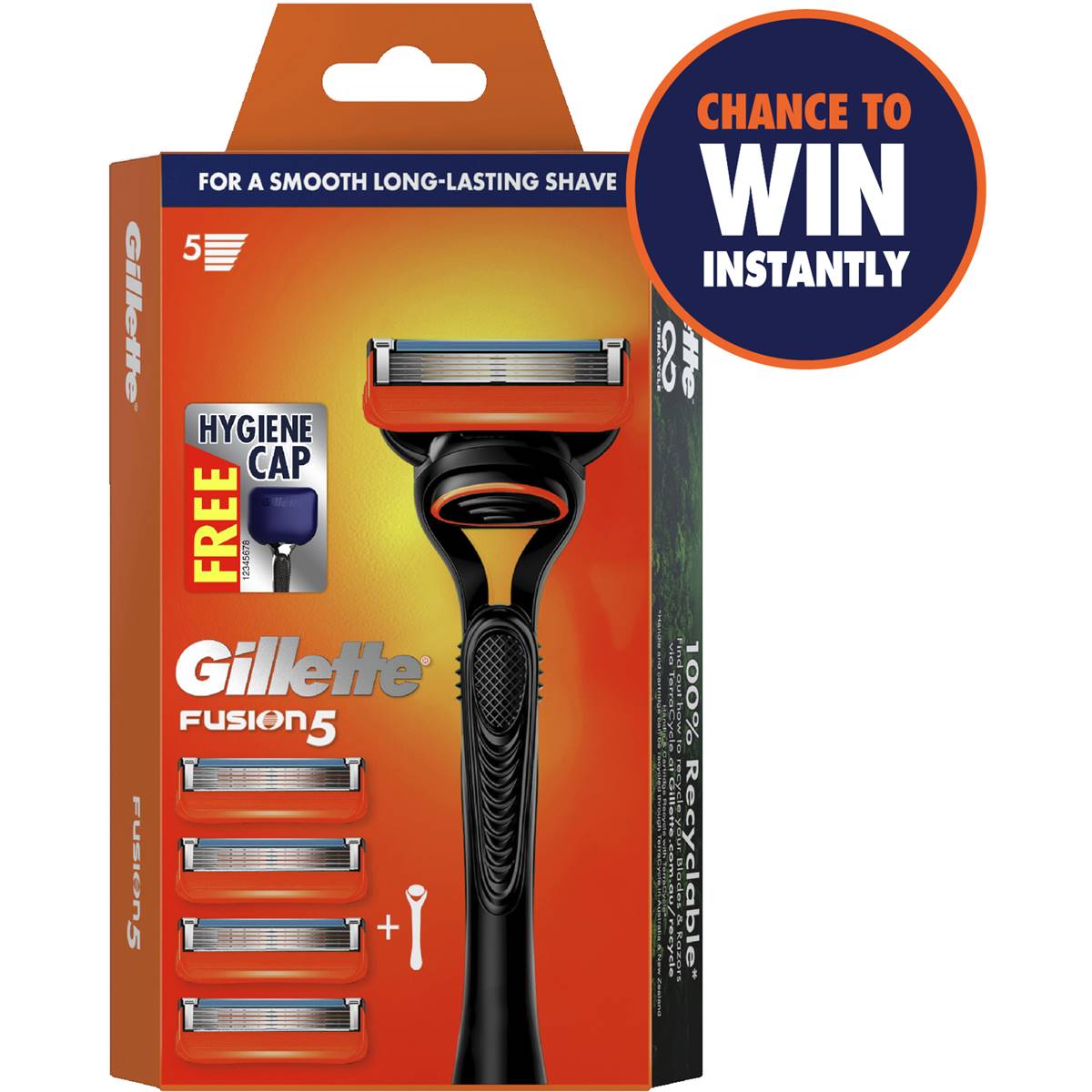 Gillette Fusion 5 Mens Razor Starter Kit Each | Woolworths