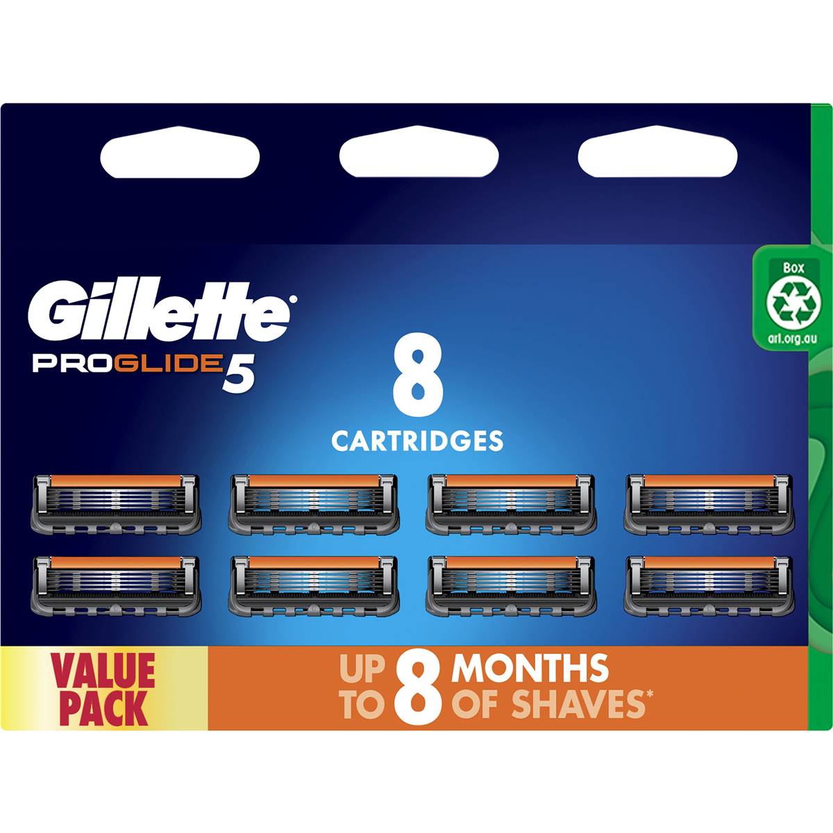 Gillette Fusion Proglide 5 Manual Razor Blades 8 Pack | Woolworths