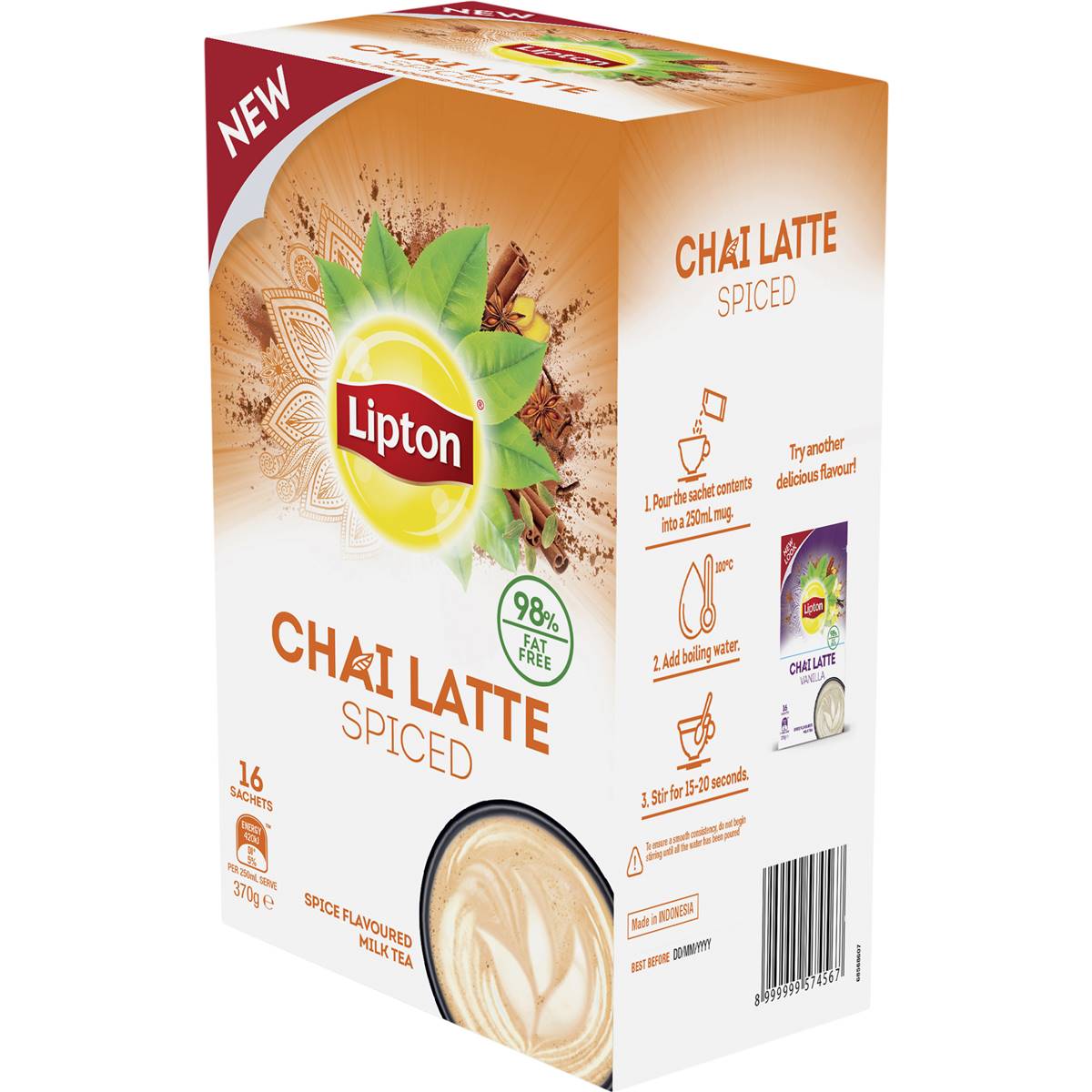 Lipton Chai Latte Spiced 16 Pack Woolworths