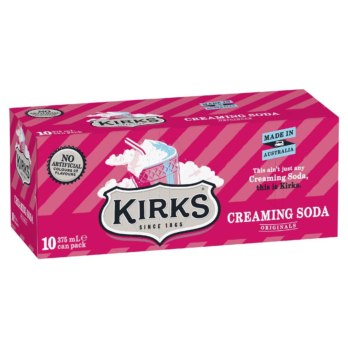 Kirks Creaming Soda Cans 375ml X10 Pack Woolworths