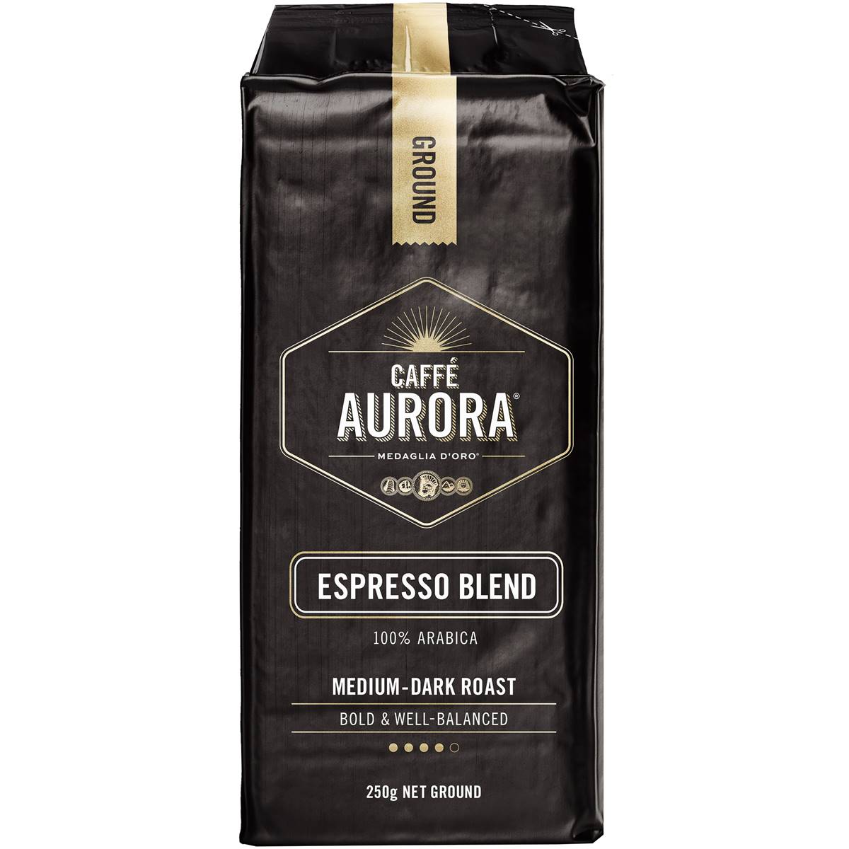 Caffe Aurora Ground Espresso Blend Coffee 250g Woolworths