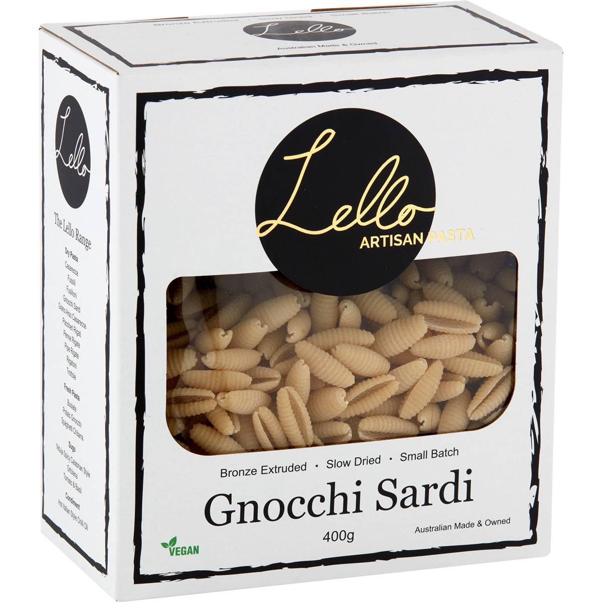 Lello Artisan Pasta Gnocchi Sardi 400g Woolworths