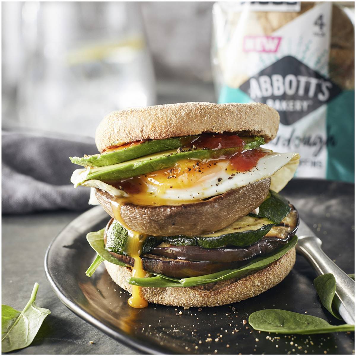 Abbott's Bakery English Muffins Sourdough Rye 4 Pack Woolworths