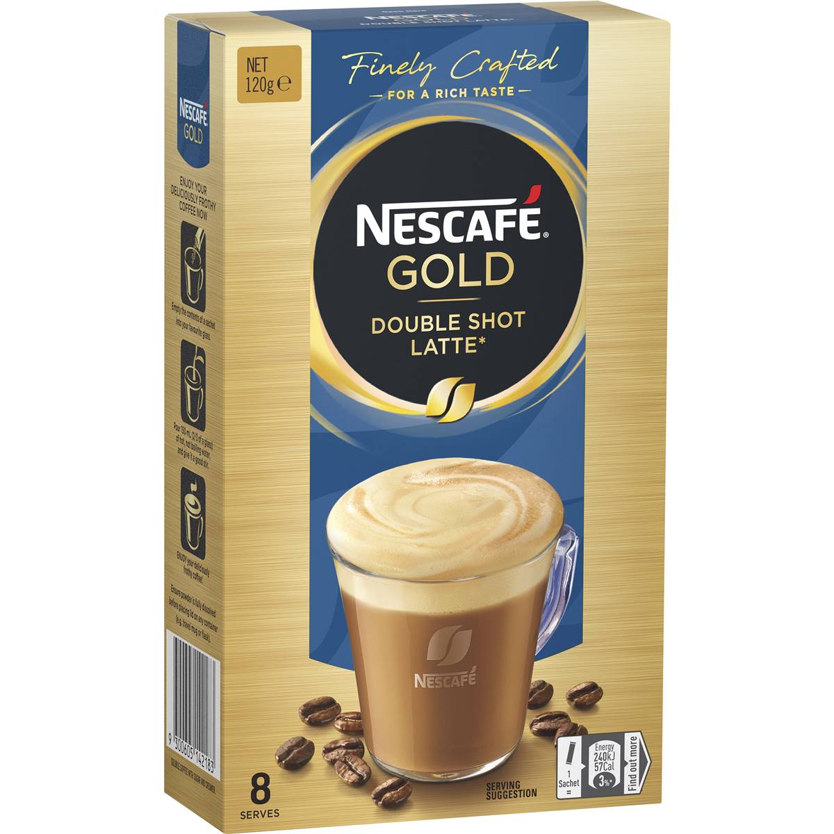 Nescafe Gold Mixers Double Shot Latte 8 Pack Woolworths