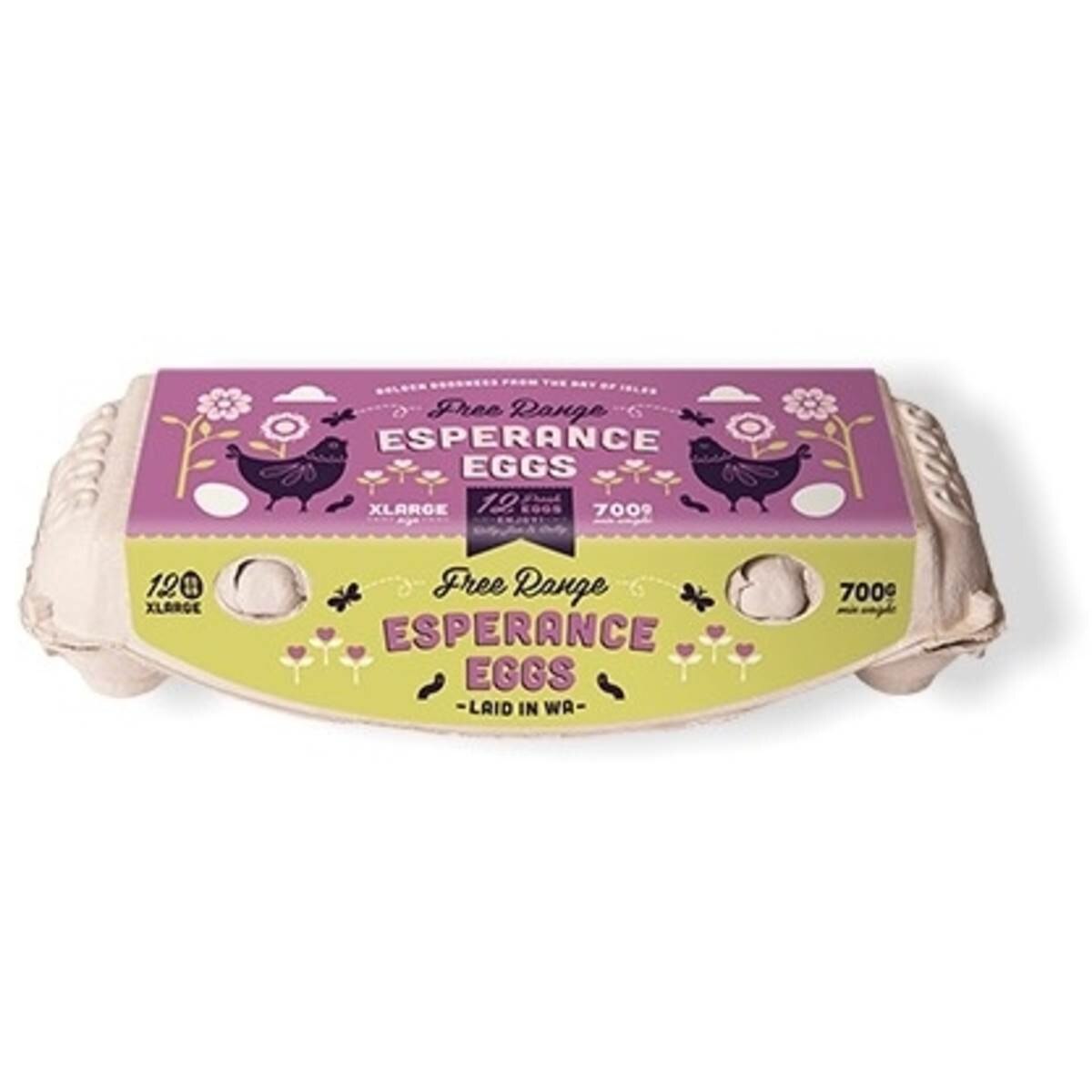 Esperance 12 Extra Large Free Range Eggs