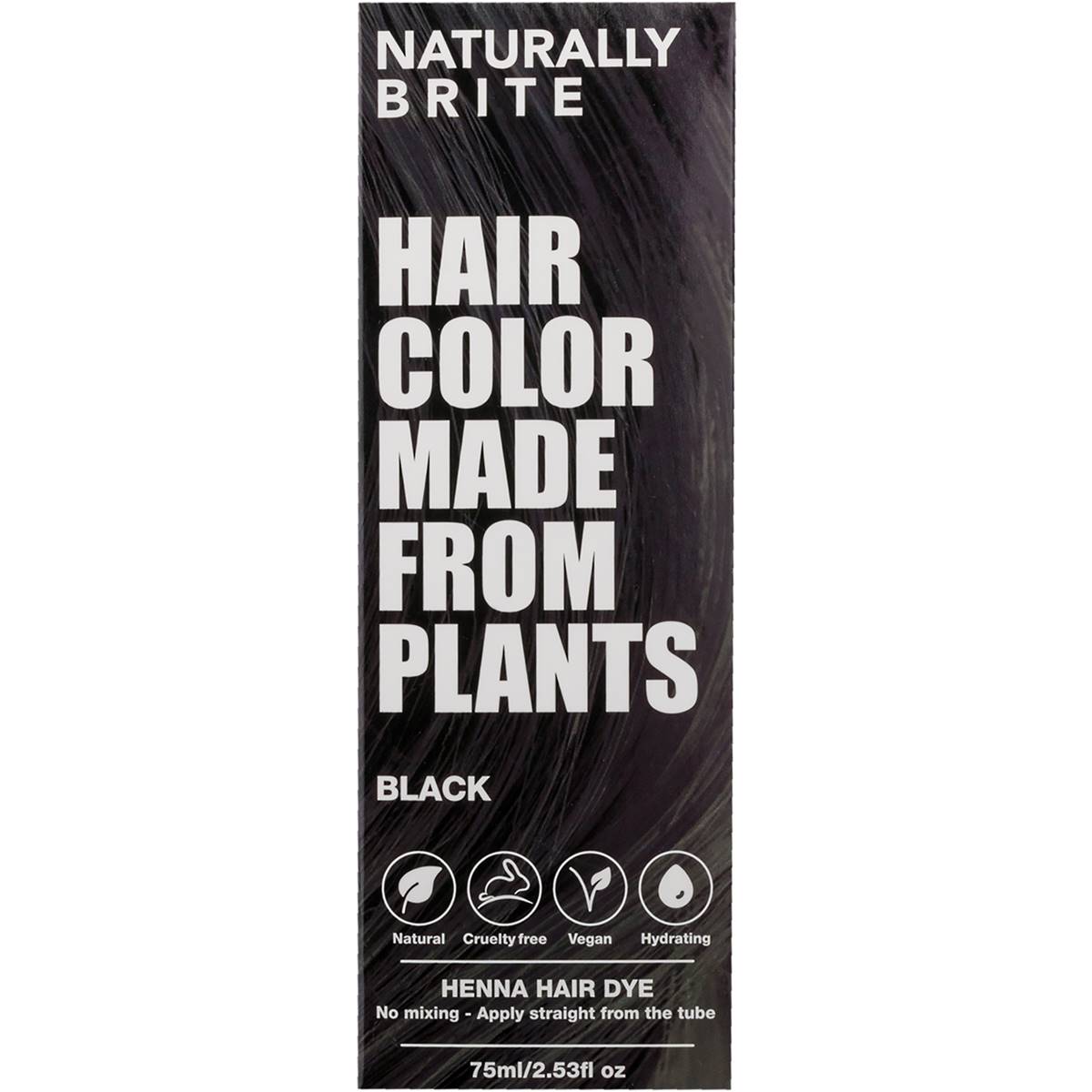 Brite Hair Color Made From Plants Black Each Woolworths