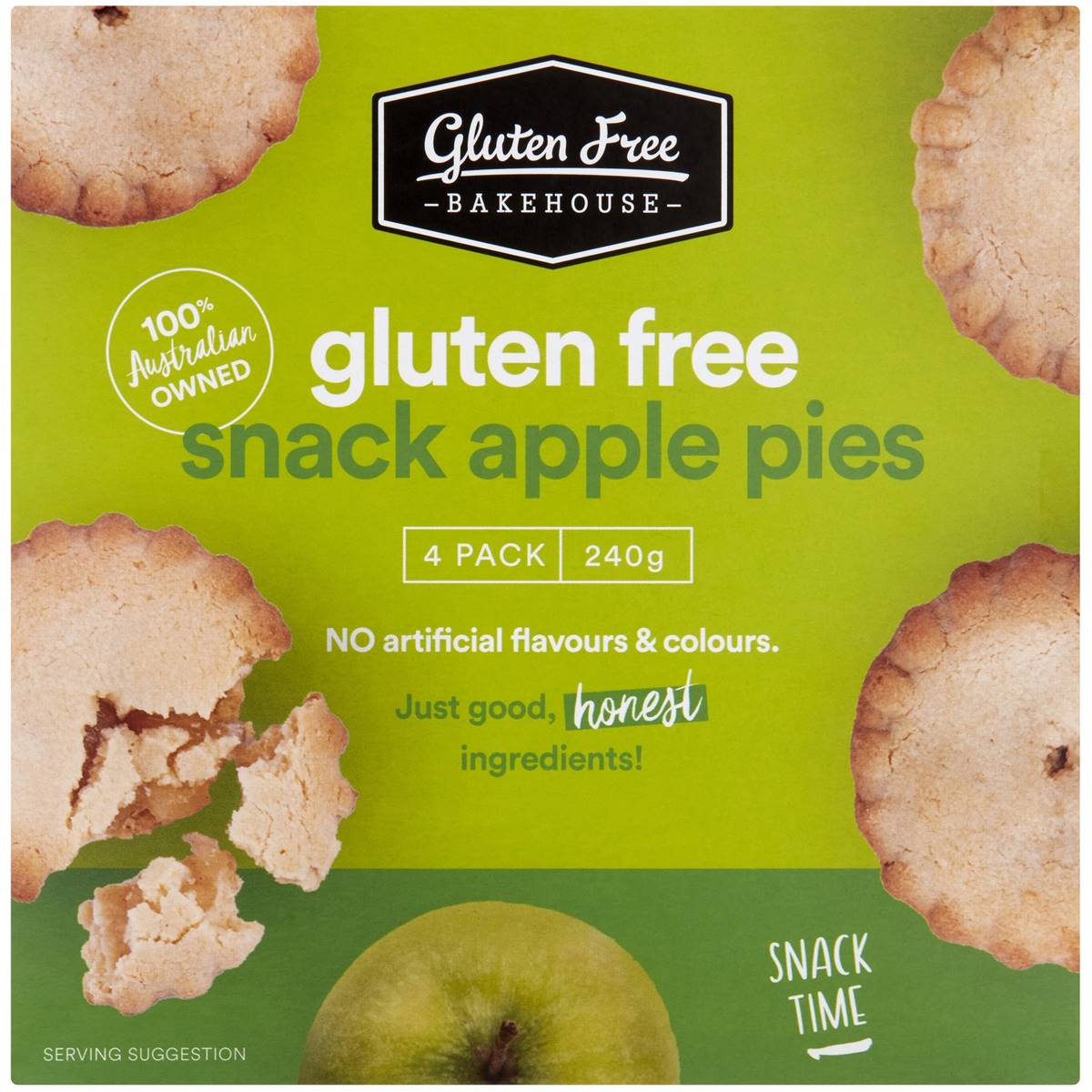 Gluten Free Bakehouse Gluten Free Snack Apple Pies 4 Pack Woolworths