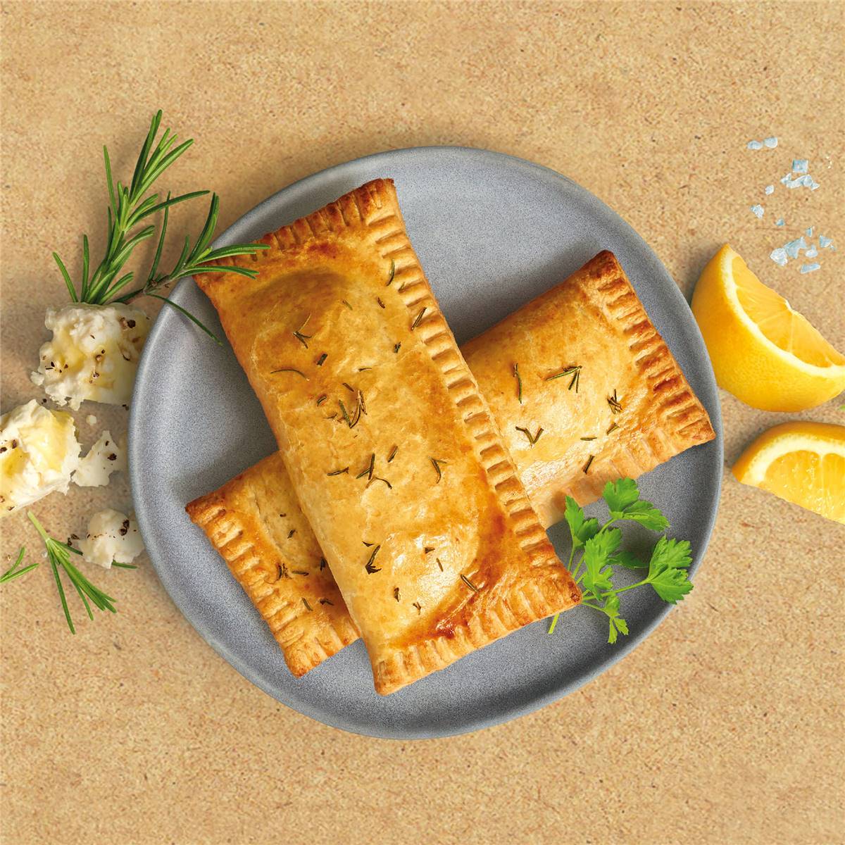 Pie Society Slow Cooked Greek Lamb With Lemon & Fetta Mash Pies 2 Pack