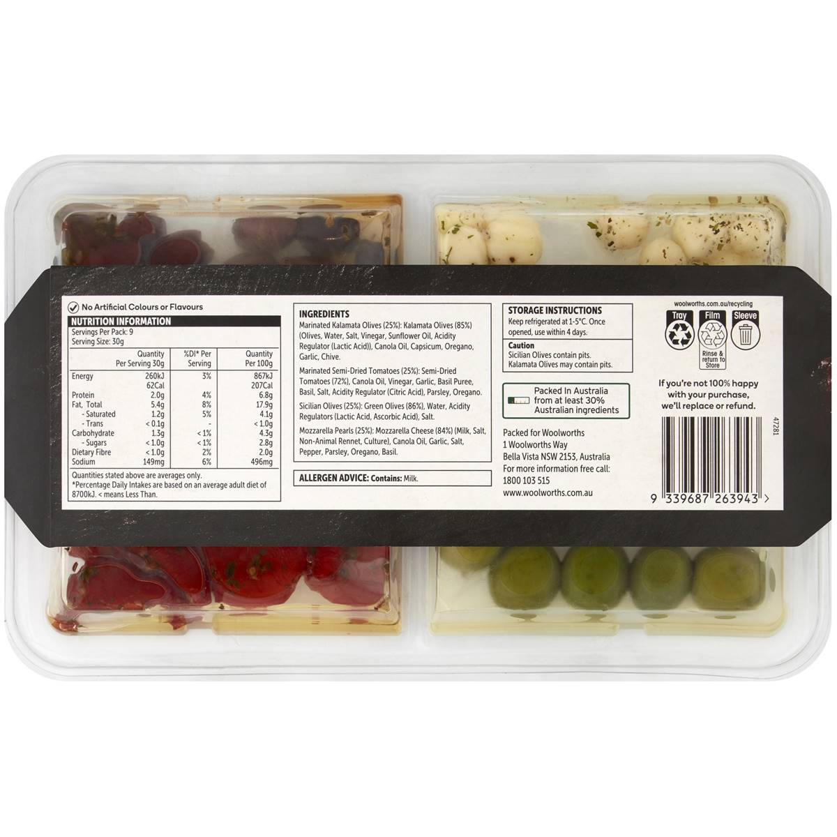 Woolworths Antipasto Assorted Platter 280g Woolworths