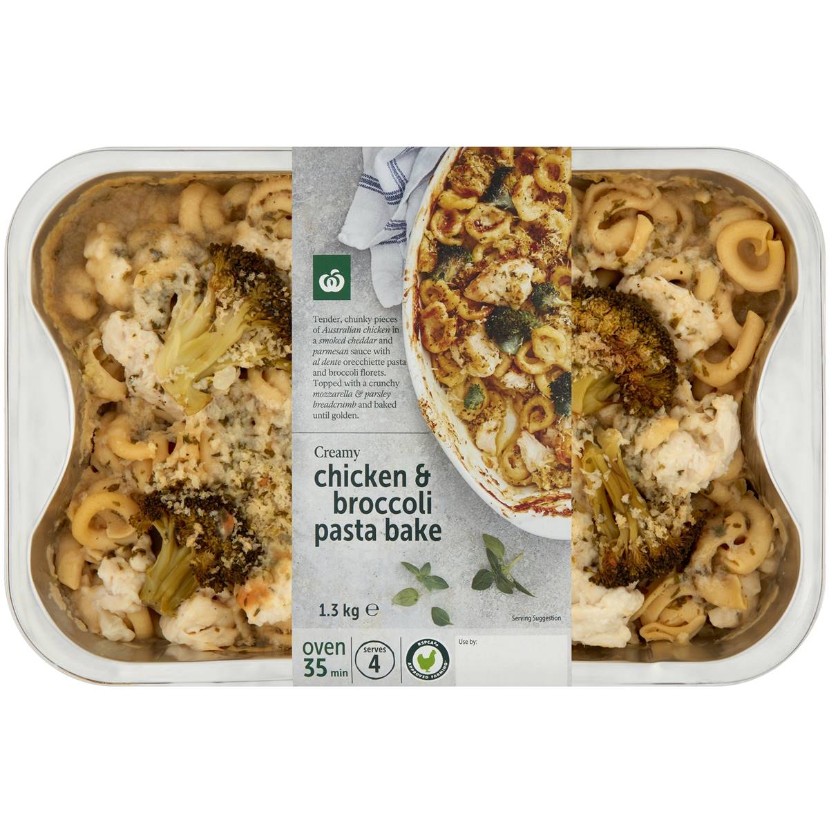 Woolworths Chicken & Broccoli Pasta Bake Chilled Meal 1.3kg | Woolworths
