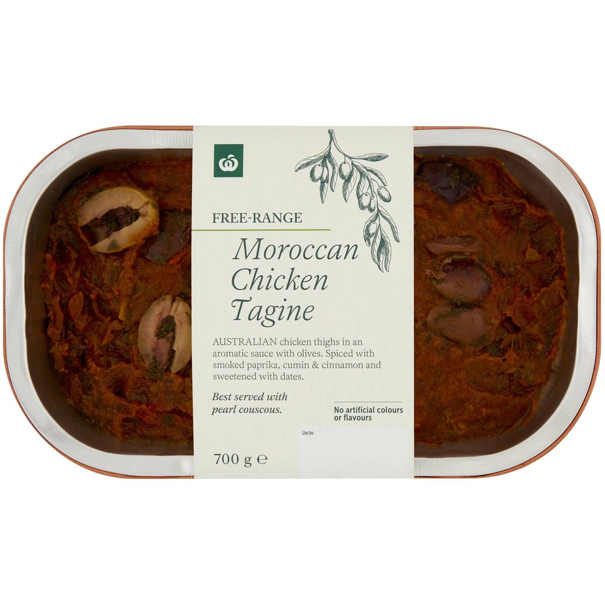 Woolworths Free Range Moroccan Chicken Tagine Chilled Meal 700g