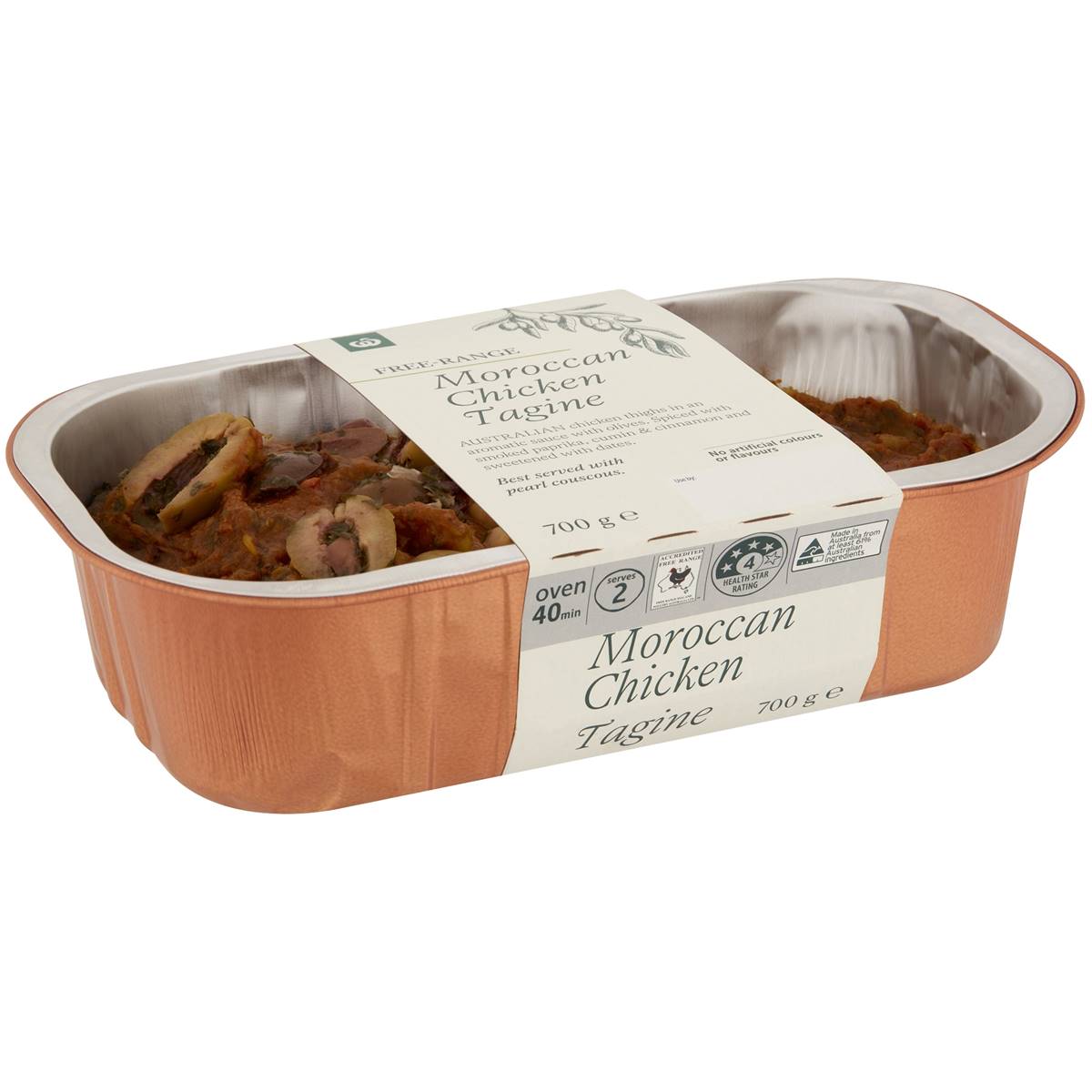 Woolworths Free Range Moroccan Chicken Tagine Chilled Meal 700g