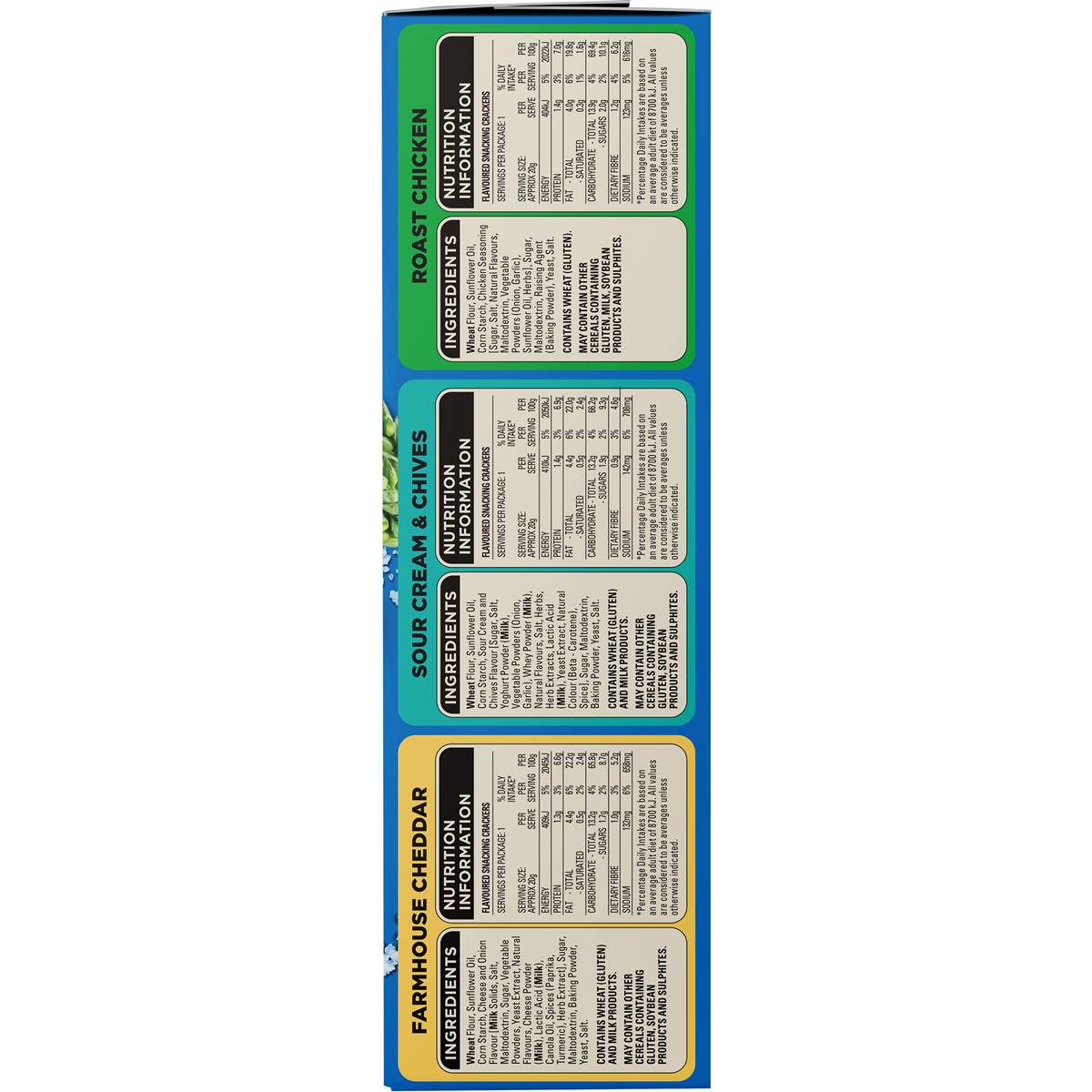 The Natural Cracker Co. Snack Crackers Variety 15 Pack 300g Woolworths