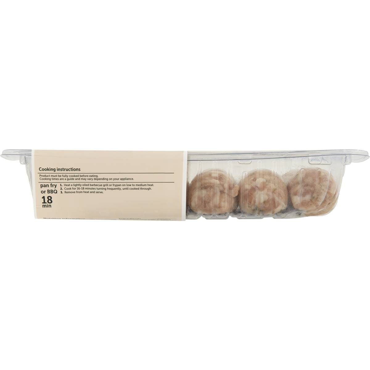Woolworths 6 Pork Sausage Sautee Onion & Sage 500g Woolworths