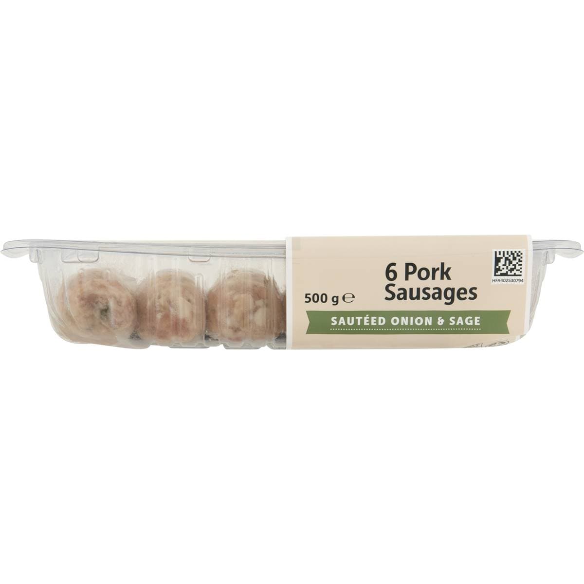 Woolworths 6 Pork Sausage Sautee Onion & Sage 500g Woolworths
