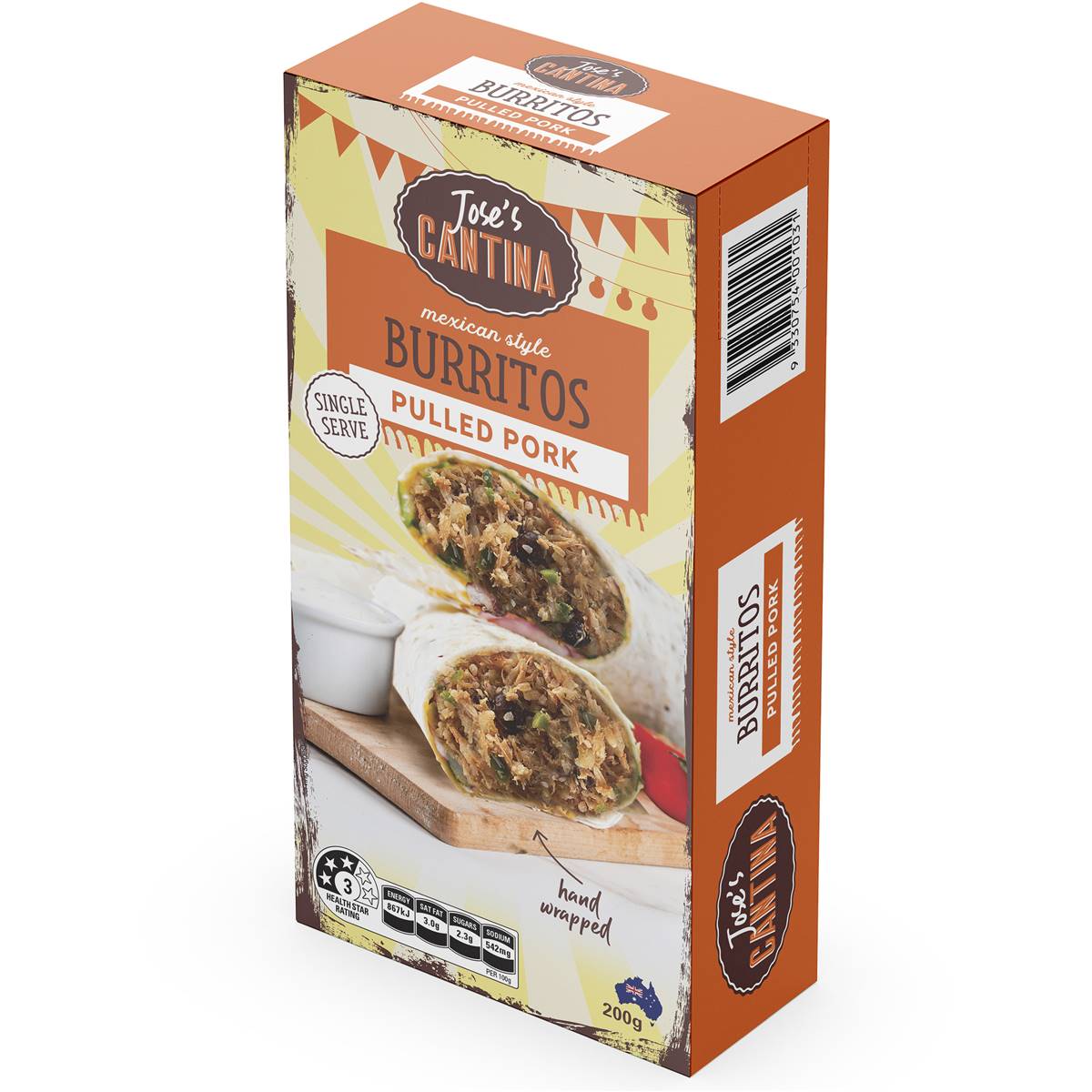 Jose's Cantina Mexican Style Burrito Pulled Pork 200g Woolworths