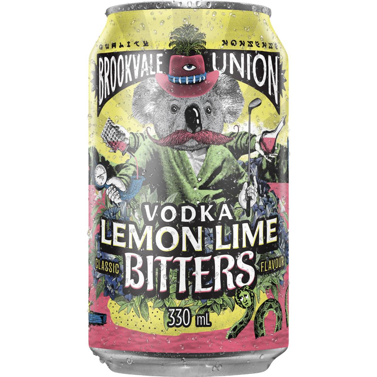 Brookvale Union Vodka Lime Bitters Can 330ml Woolworths