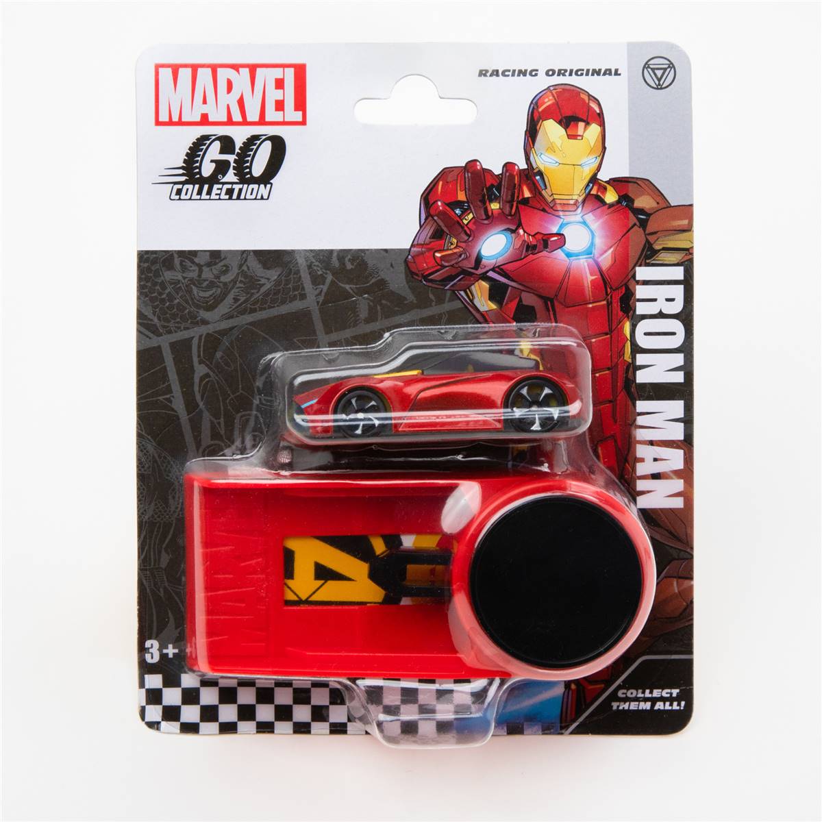 Marvel Go Collection Launcher With Racing Car Assorted Each Woolworths