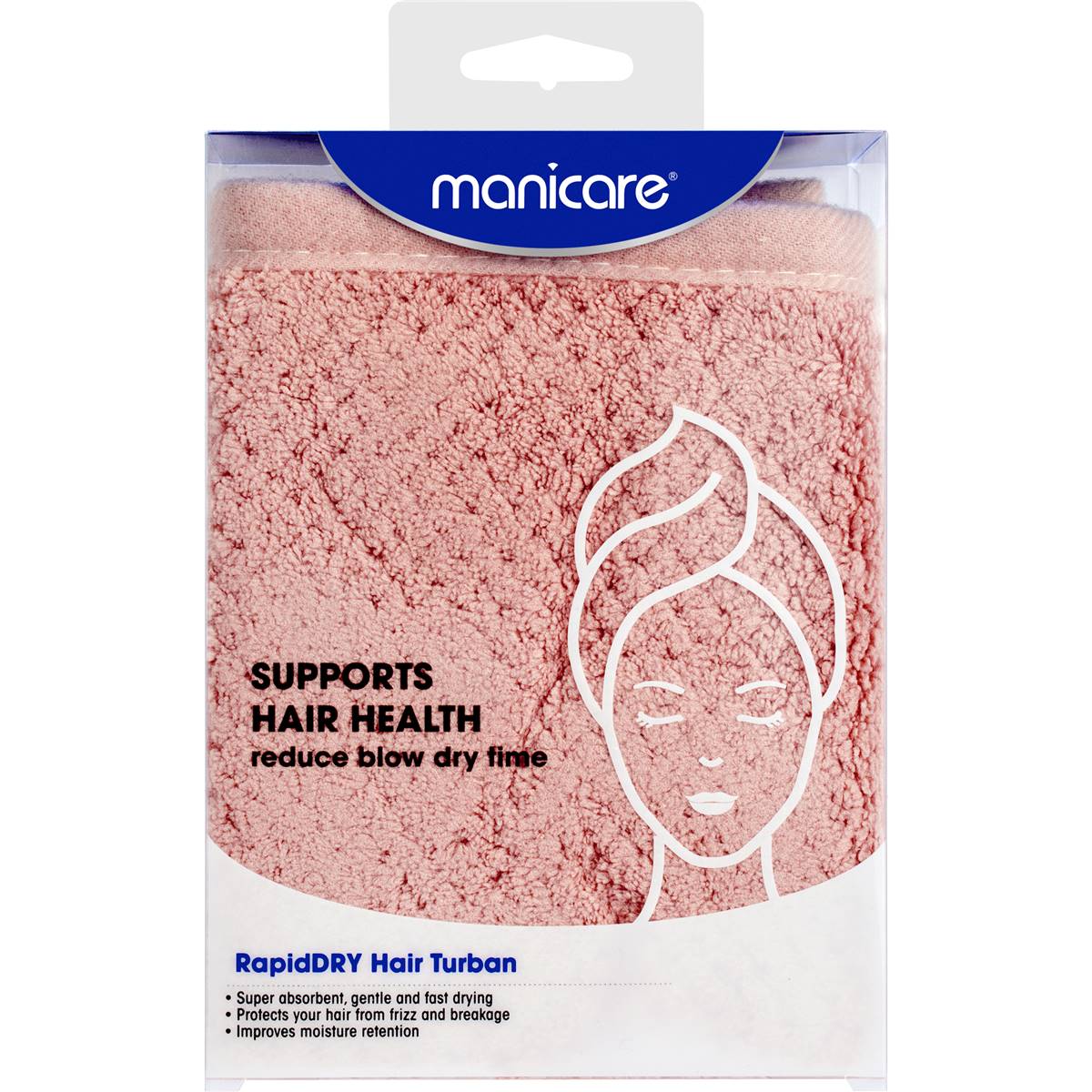 Manicare Rapiddry Hair Turban Each Woolworths