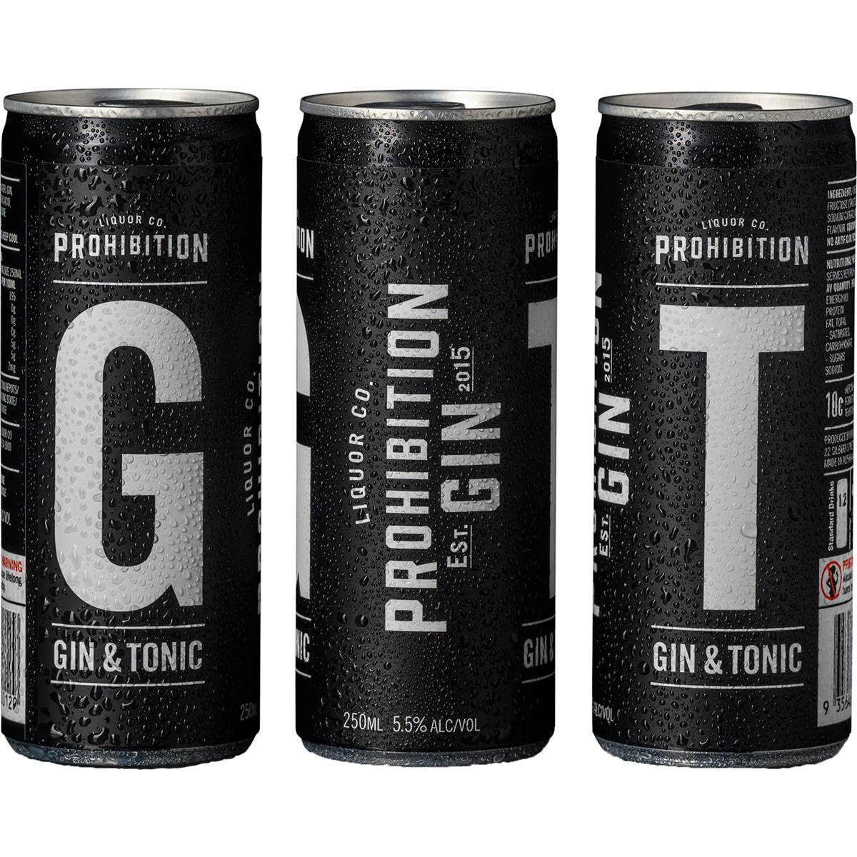 Prohibition Gin & Tonic Can 