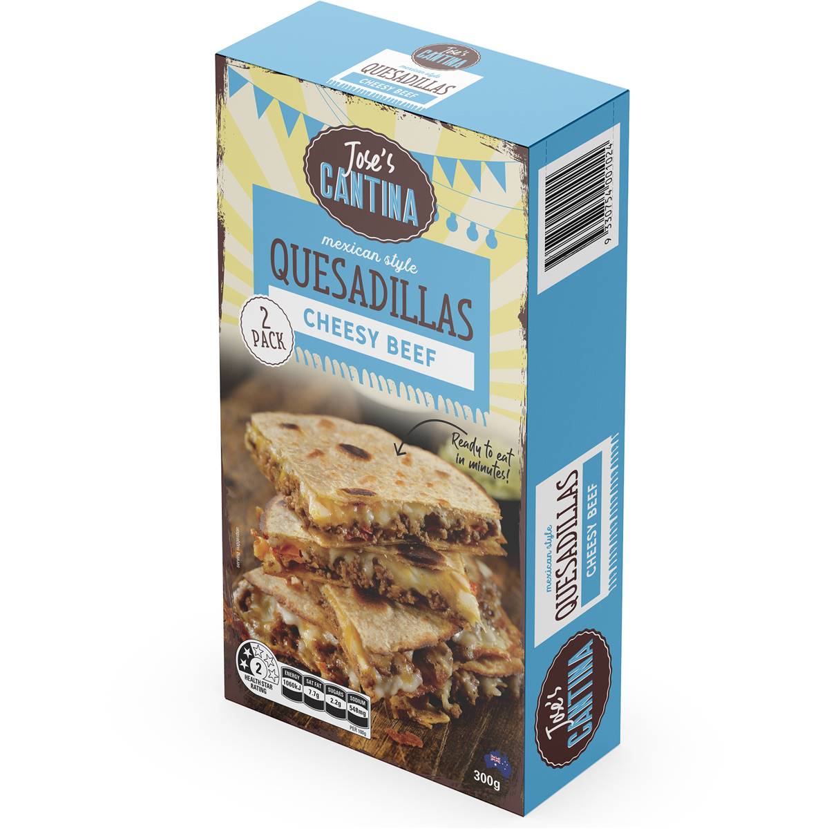 Jose's Cantina Quesadilla Cheesy Beef 2 Pack Woolworths