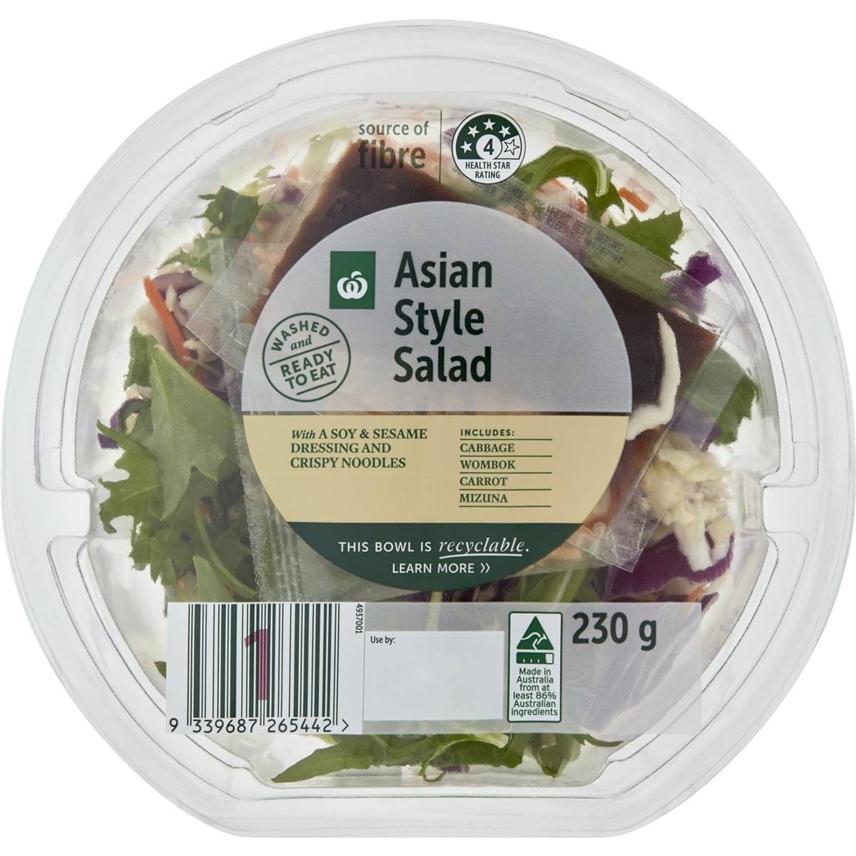 Woolworths Asian Salad Bowl 230g Woolworths