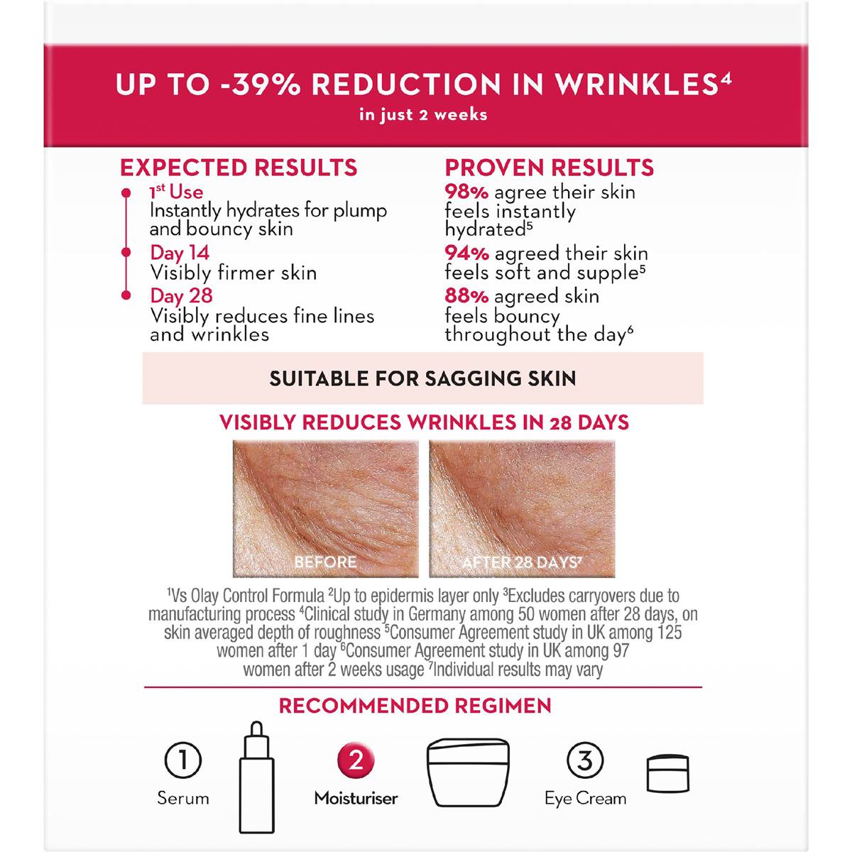 Olay Regenerist Collagen Peptide Moisturiser Skin Care 50g Woolworths