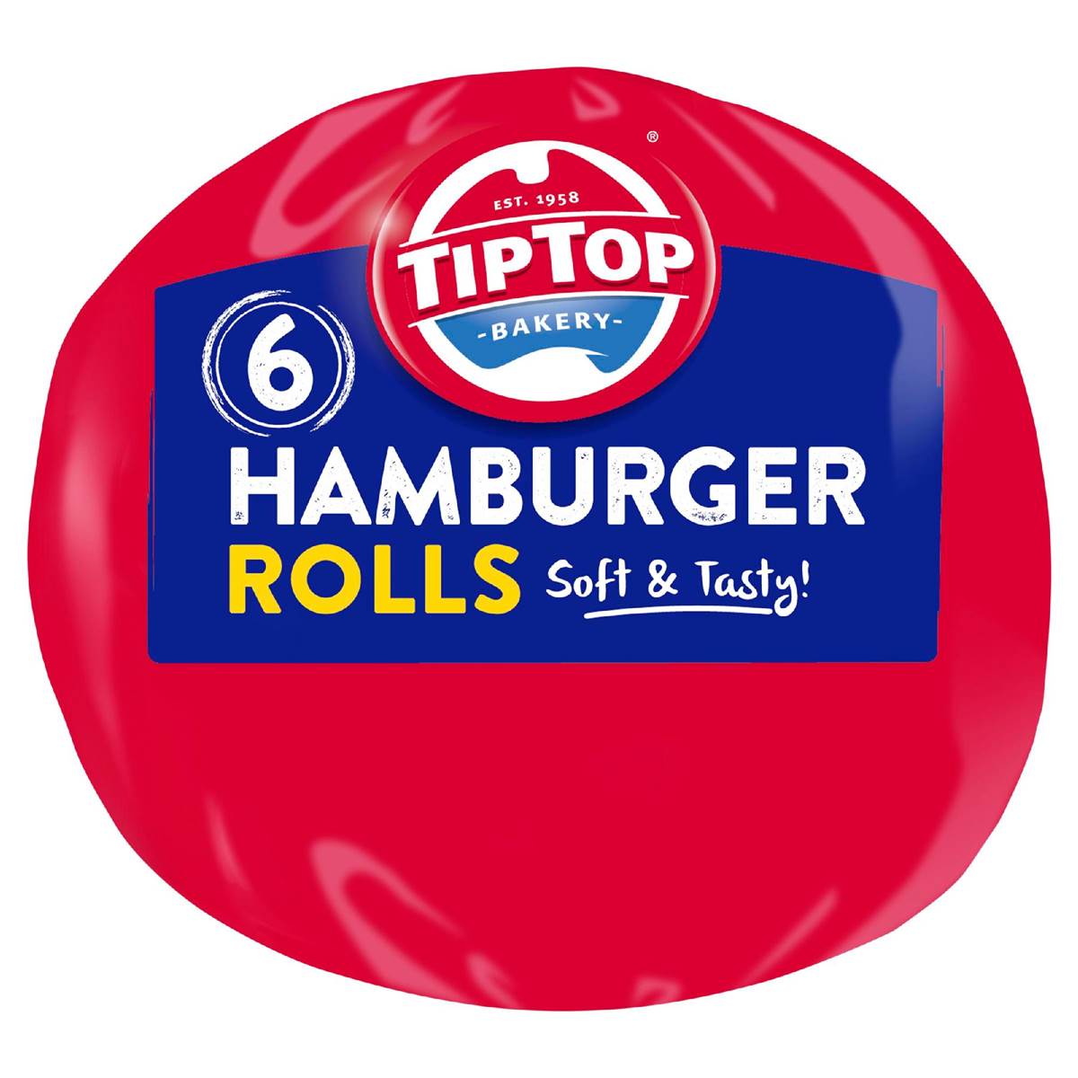 Tip Top Bakery White Bread Rolls Hamburger Buns 6 Pack Woolworths
