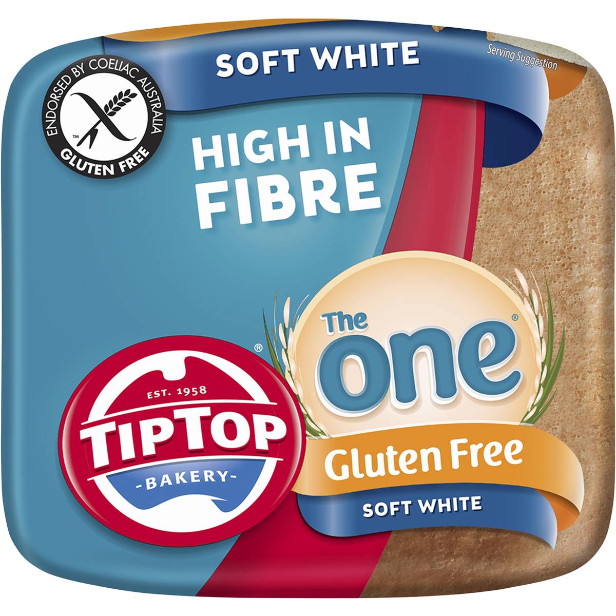 Tip Top The One Gluten Free White Sandwich Slice Bread Loaf 550g
